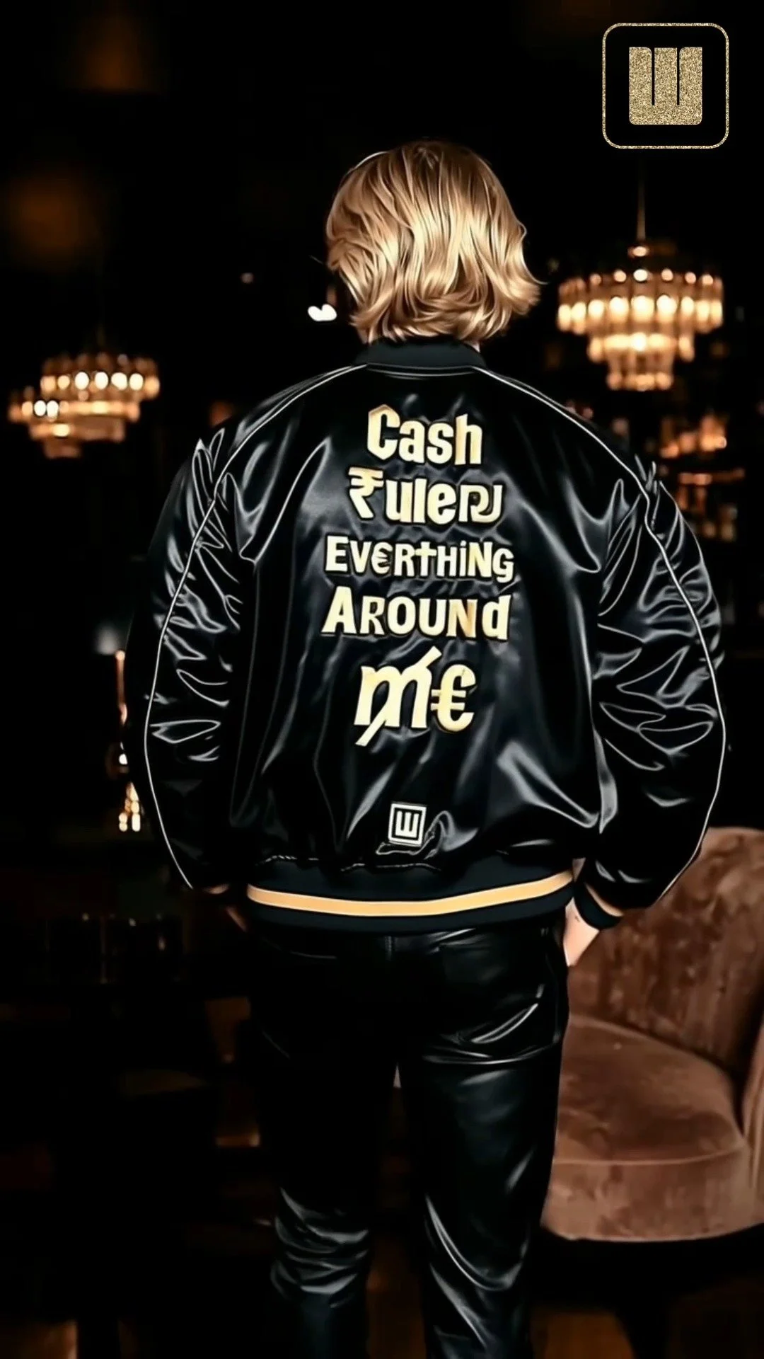 Cash Rules Everything Around Me &ndash; but style rules it all / &euro;1,349

The C.R.E.A.M. cubbing jacket is made for those who play life on their own terms &ndash; loud, bold, and unapologetic. Crafted from ultra-shiny acetate satin with luxurious