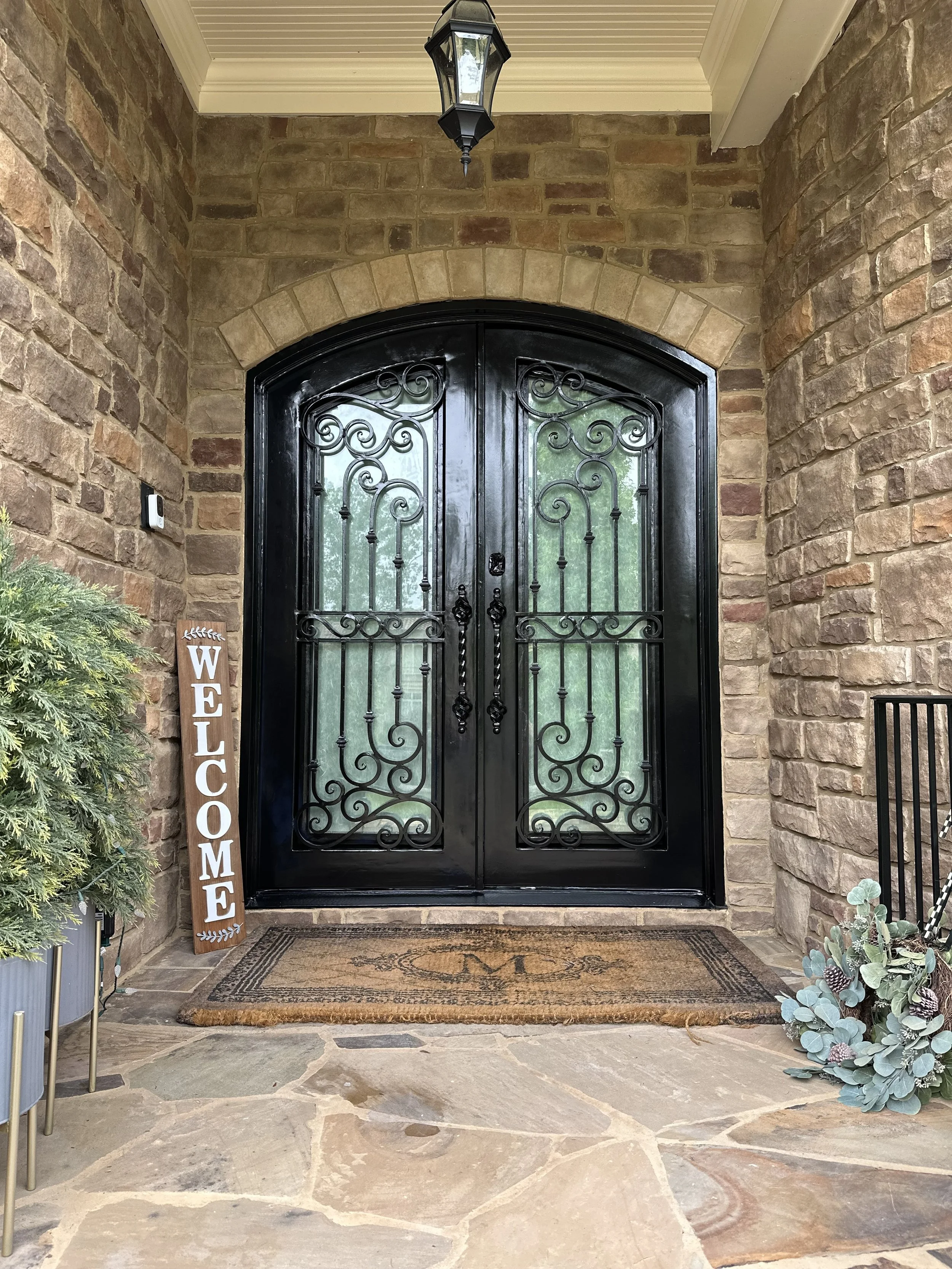 Exterior door painting in Cary, NC