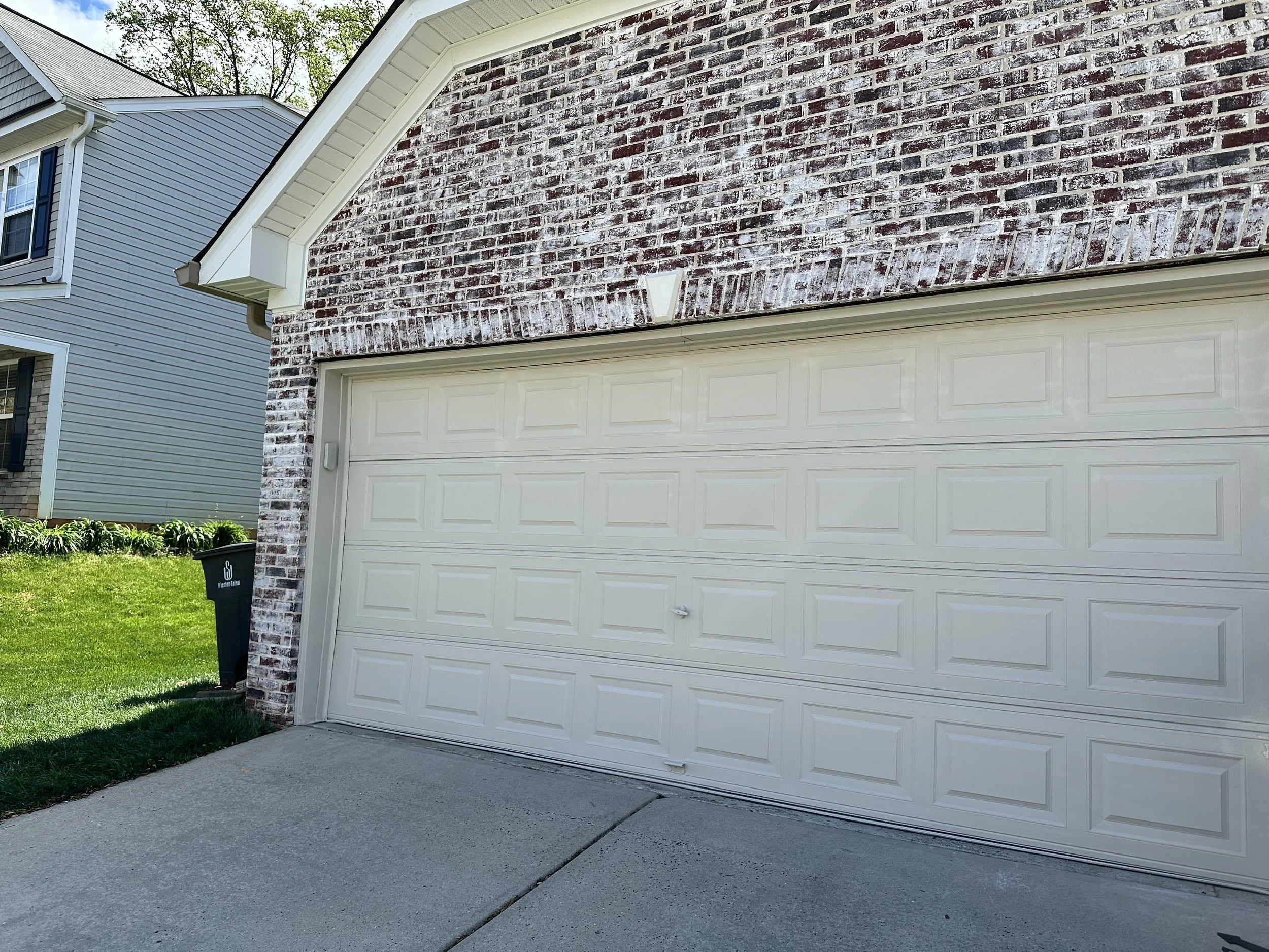 Garage door painting in Raleigh, NC