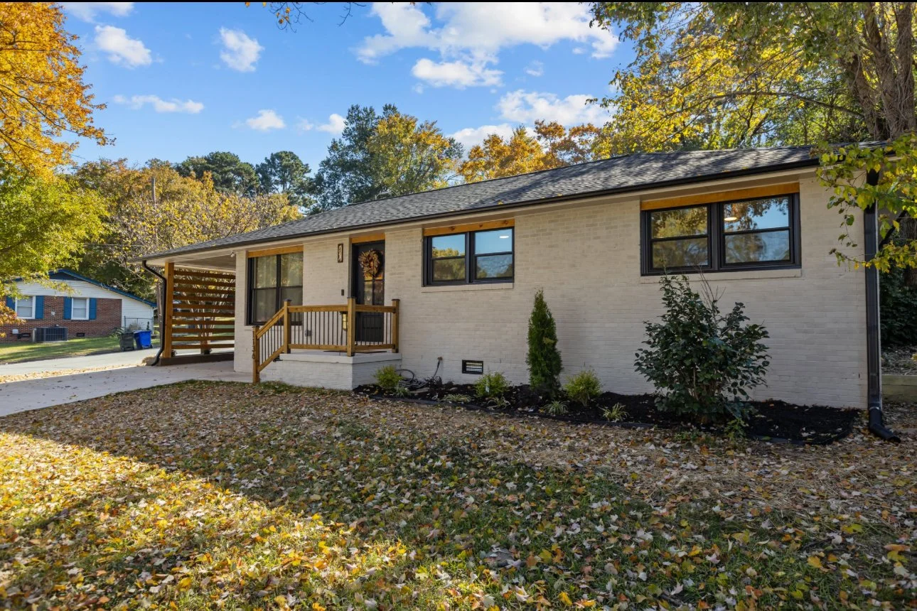 Exterior brick painting in Durham, NC