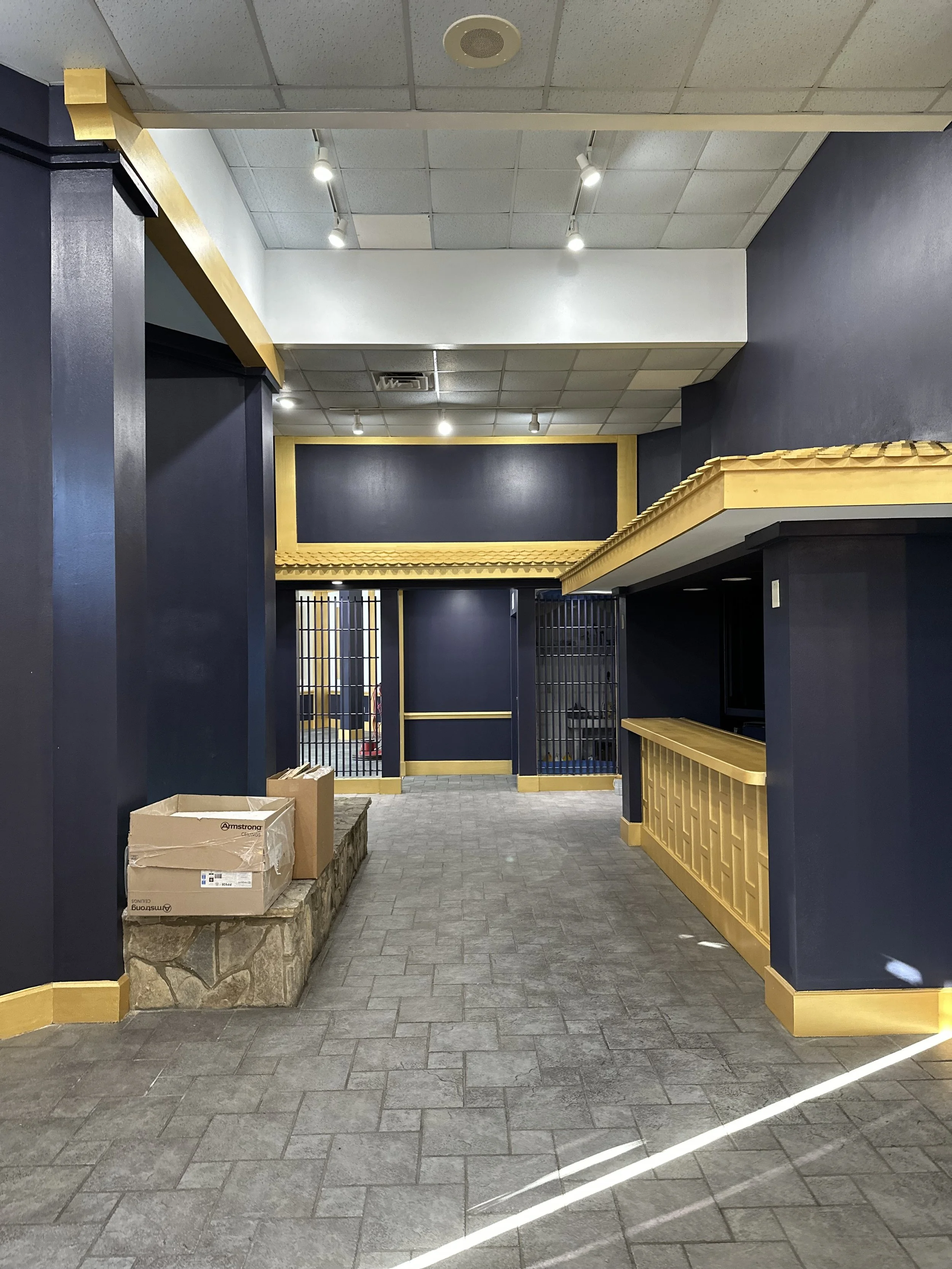 Commercial restaurant painting