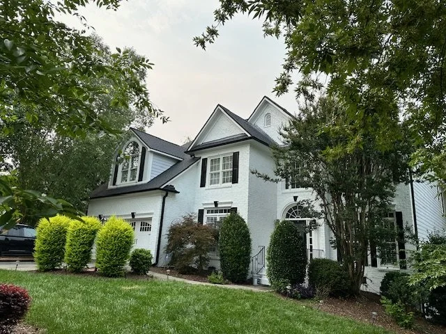 Exterior brick painting in Cary, NC