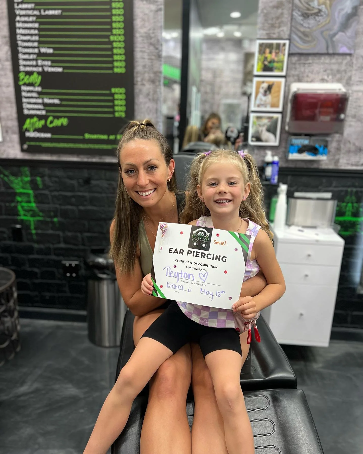 Child's Ear Piercing at Modern Mods