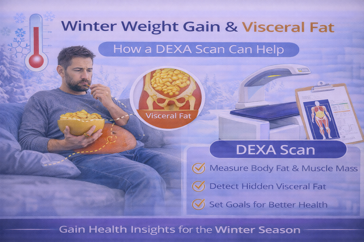 Winter Weight Gain in Boston: What a DEXA Scan Reveals About Hidden Fat and Metabolic Health