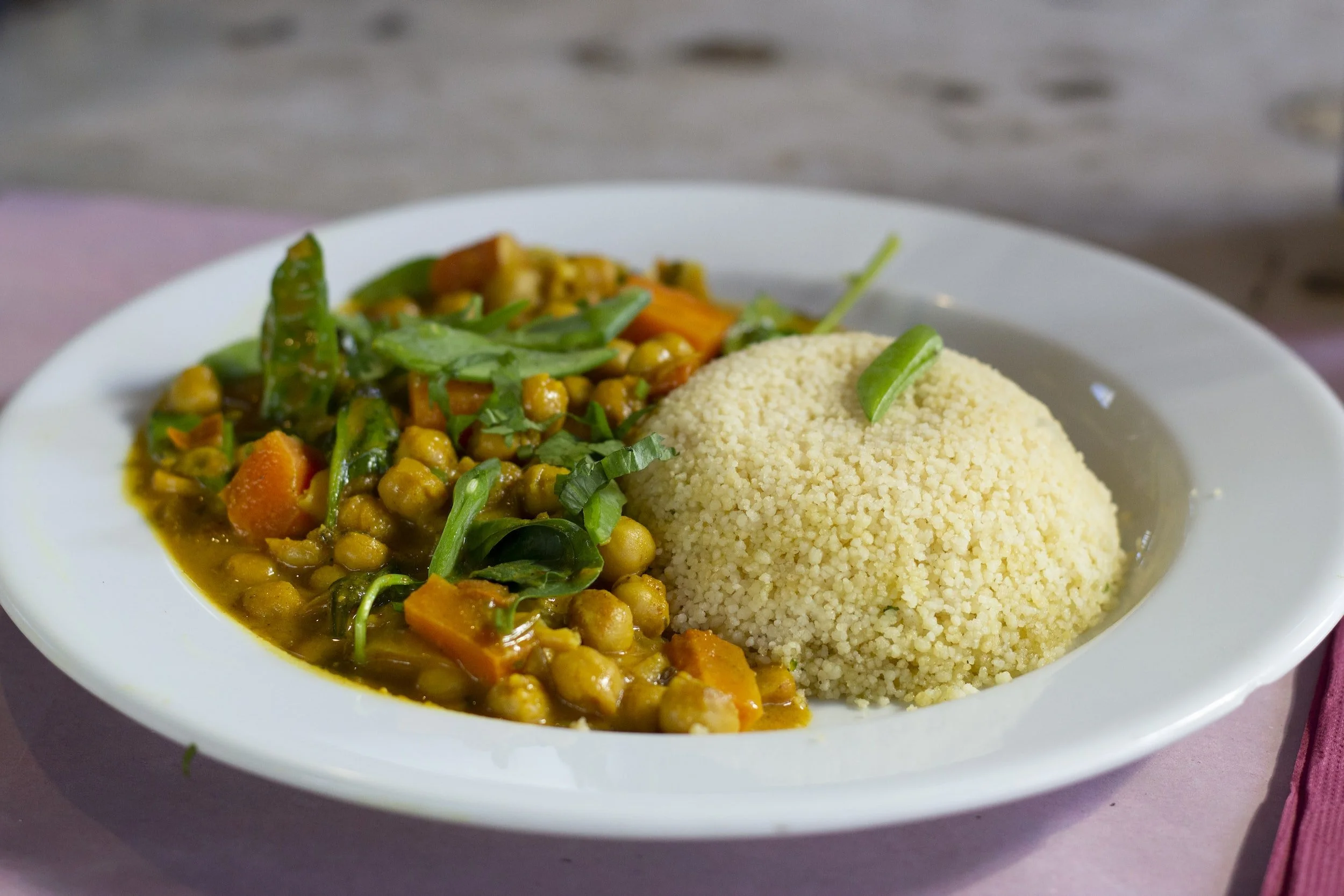 lentil chickpea and green pea curry
