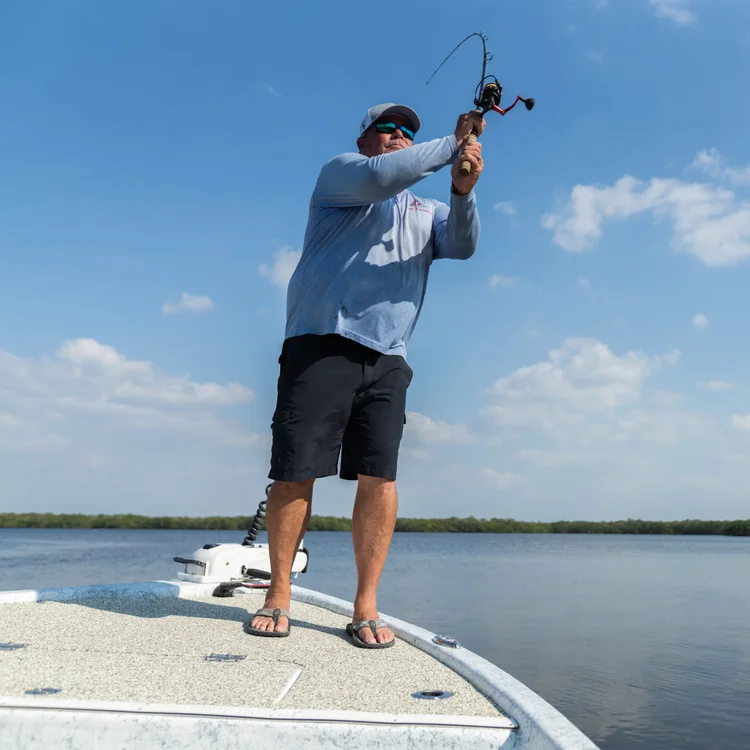 Fishing from SafeFloor Deck