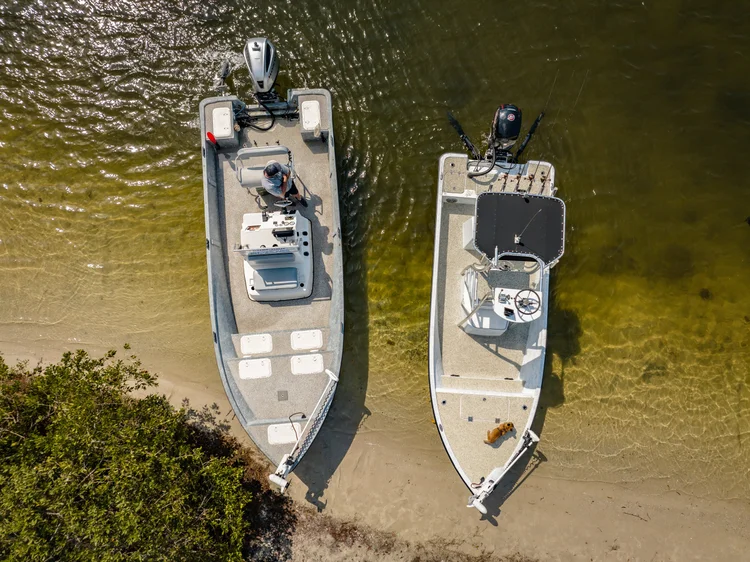 Two Boats at Sandy Shore