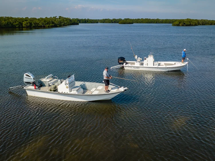 Fishing from Two Boats