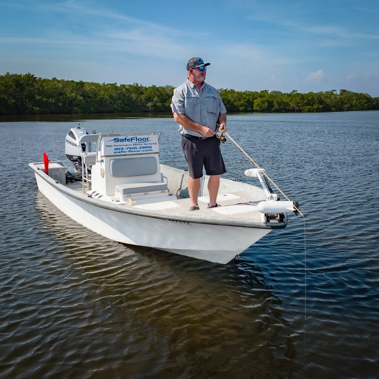 Standing on Bow Fishing