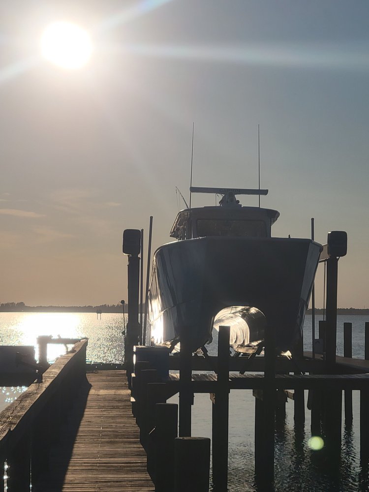 Boat Docked at Pier