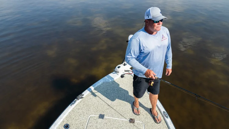 Angler Standing on Deck