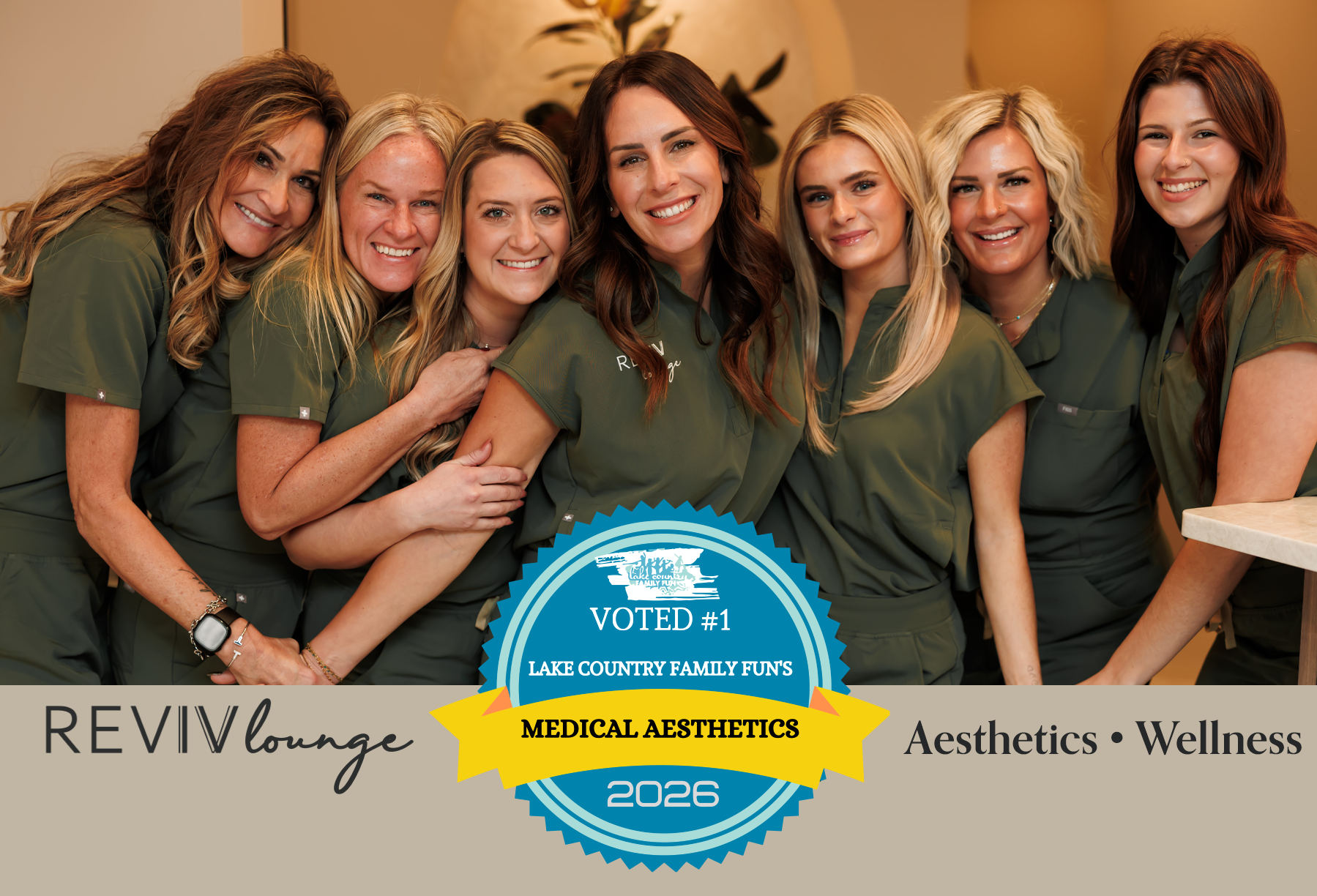 Reviv Lounge is voted the best Medi Spa in Lake Country, Oconomowoc, Delafield, Pewaukee, and Hartland.
