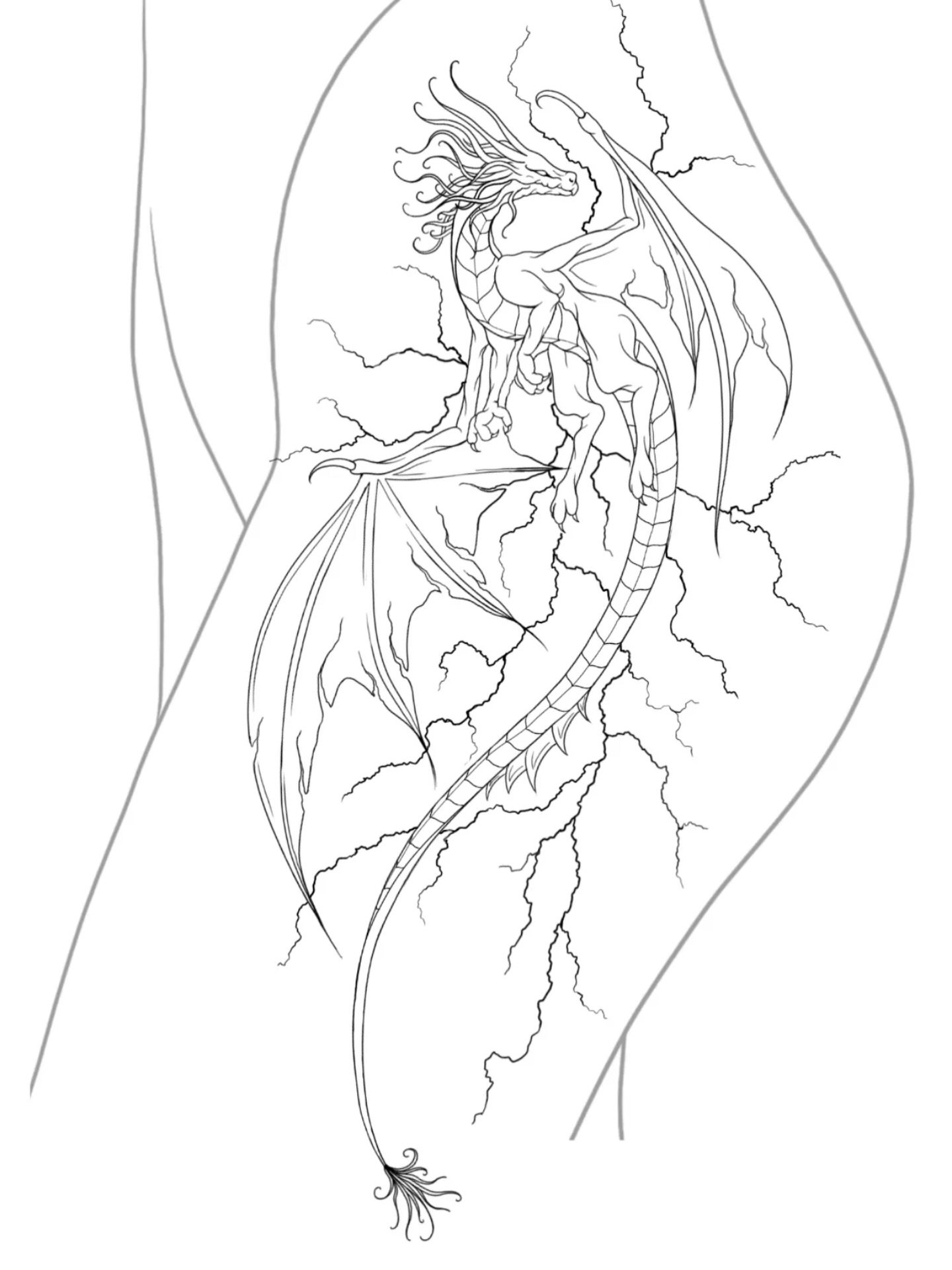 Made some slight changes to this flash so I&rsquo;m posting again🧚🏼&zwj;♀️

Flash is priced slightly lower than my normal rate at $175 hr 

This dragon will have lots of added shading for definition and detail🐉

This was definitely a little fourth