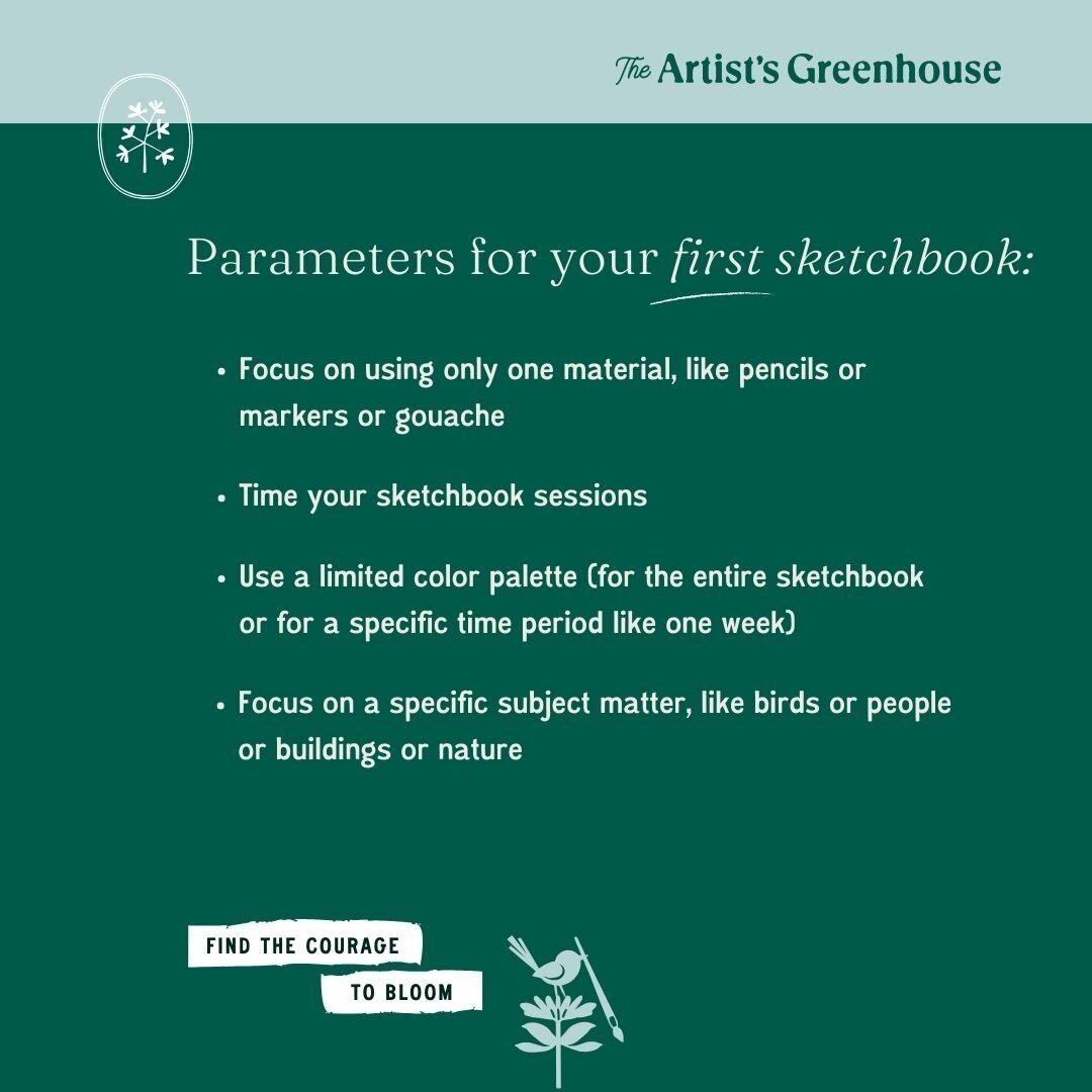 Some advice on starting your first sketchbook ✏🎨🖌🖼