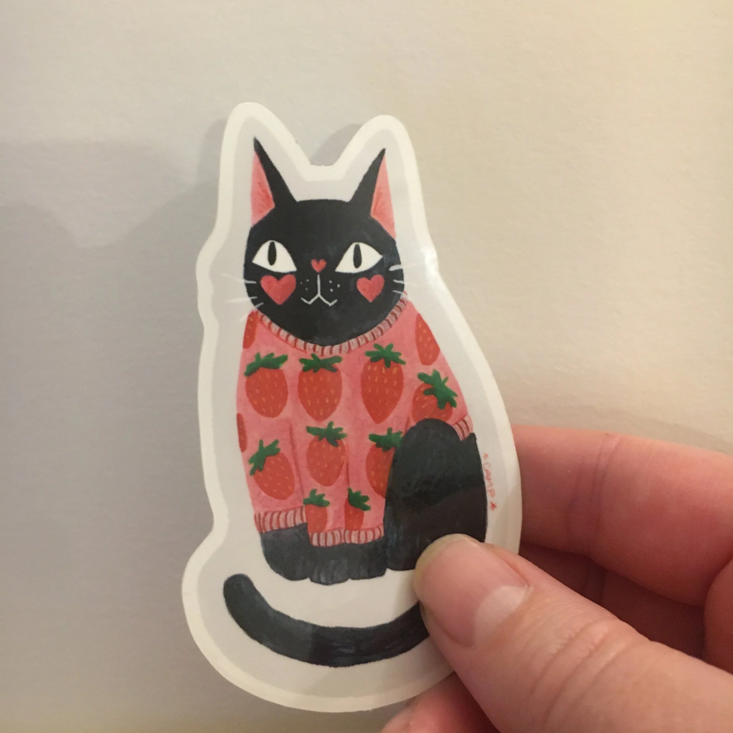 Strawberry Cat Sticker