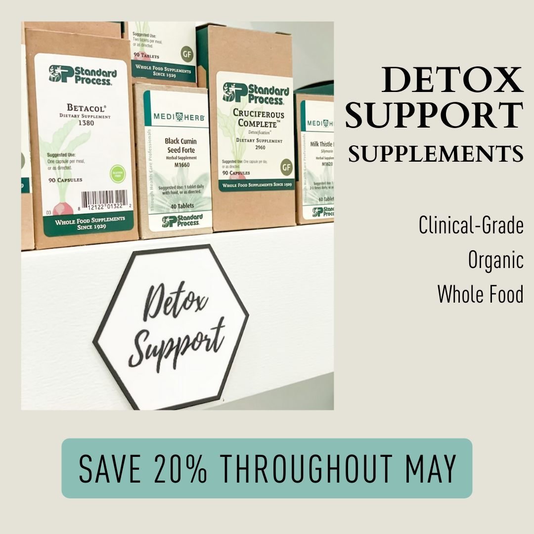 Continuing our mission to help you feel your very best, we're featuring another one of our supplements at a discount so you can try it for the first time, or stock up if it's already a favorite! ⁠
⁠
This May, save 20% off all Detox Supplements! ⁠
⁠
✅