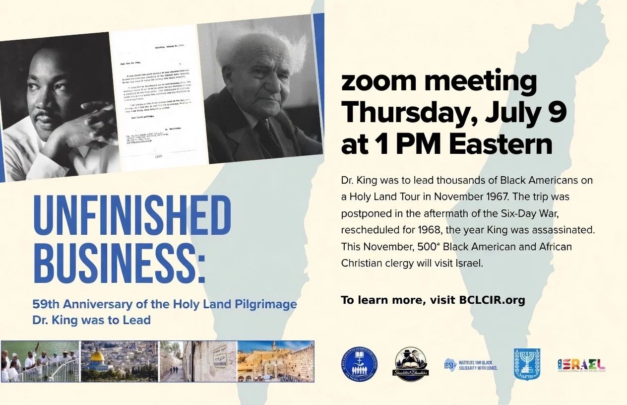 Unfinished Business: 59th Anniversary of the Holy Land Pilgrimage Dr. King Was to Lead 