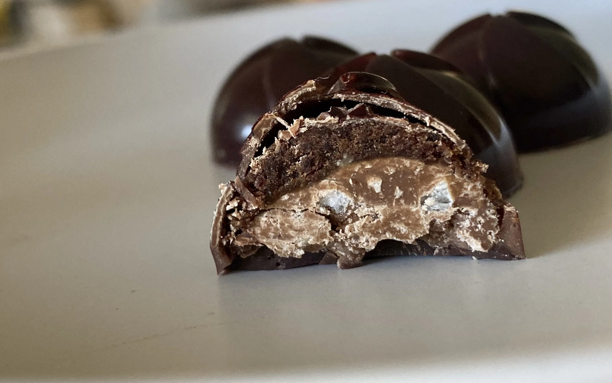 dark chocolate bonbon