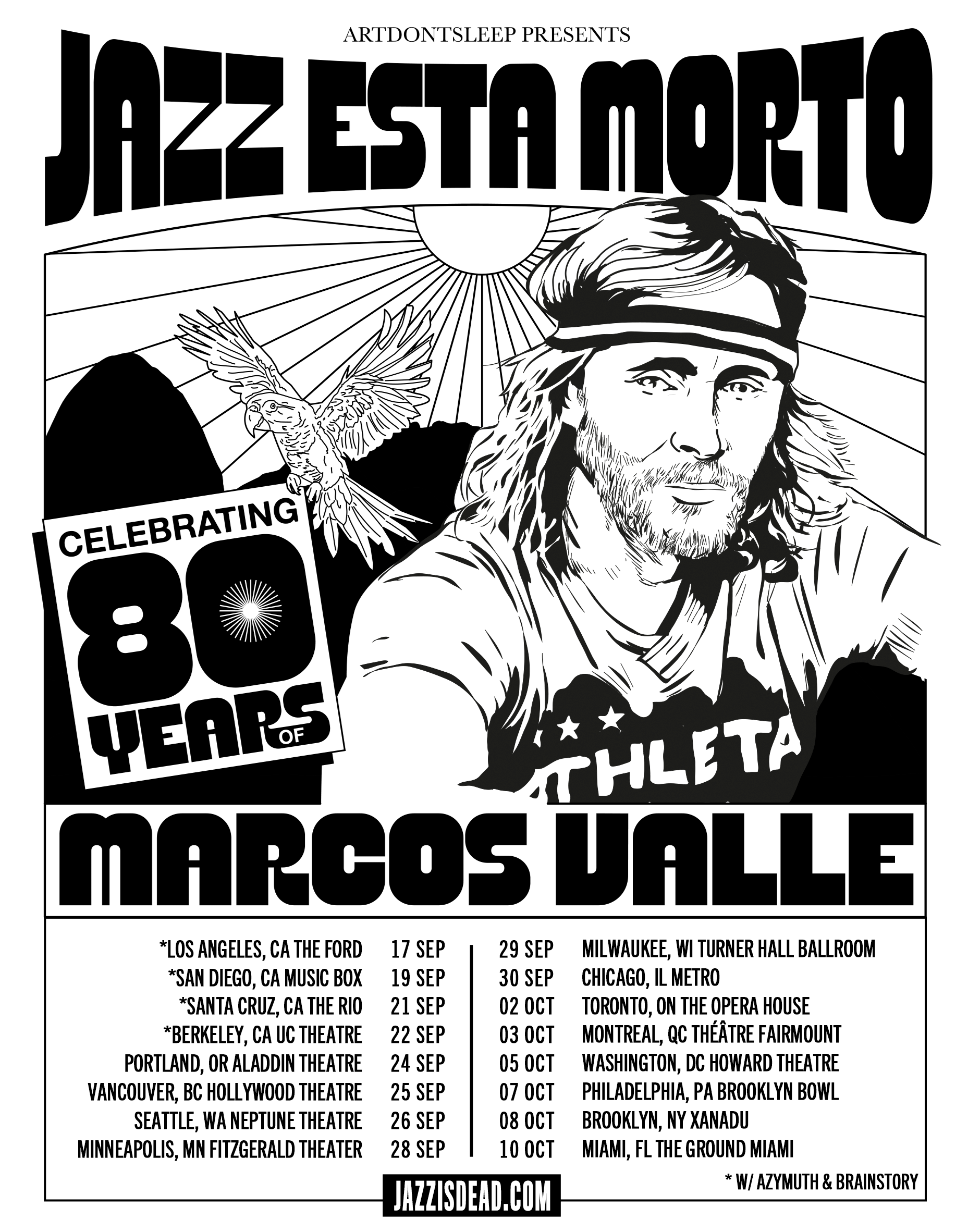 JAZZ ESTÁ MORTO: Celebrating 80 Years of MARCOS VALLE