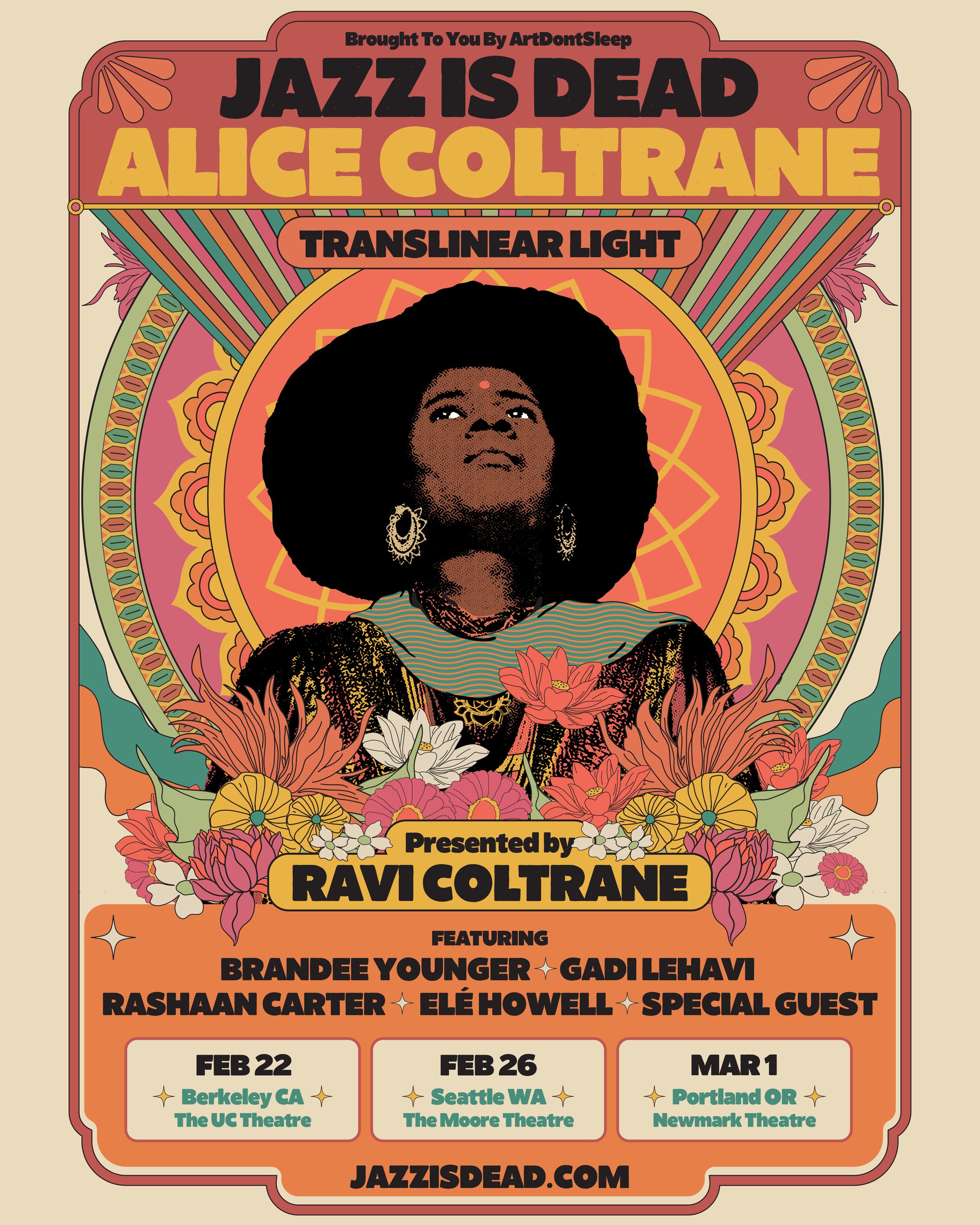 TRANSLINEAR LIGHT: THE MUSIC OF ALICE COLTRANE TOUR