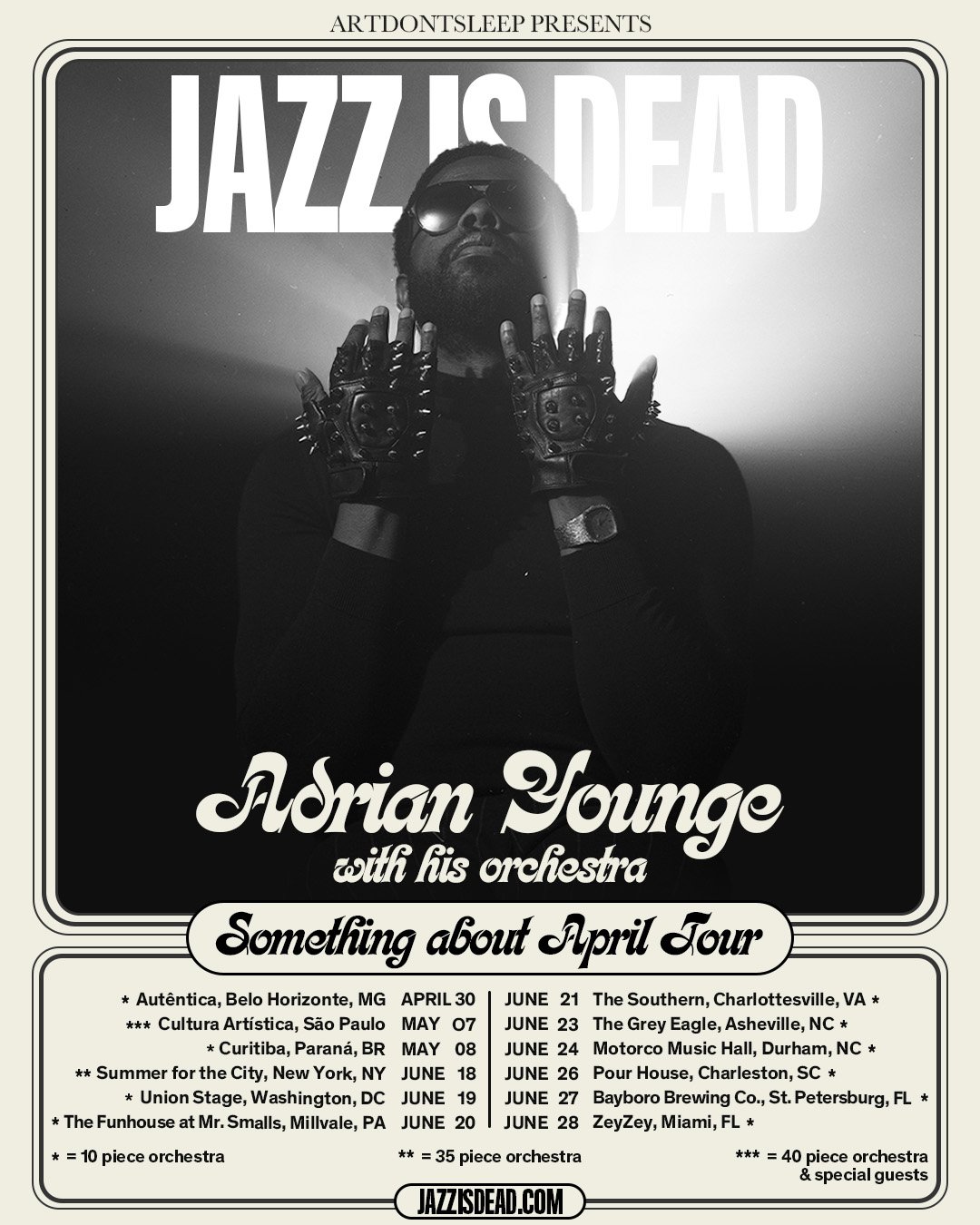 ADRIAN YOUNGE: SOMETHING ABOUT APRIL TOUR