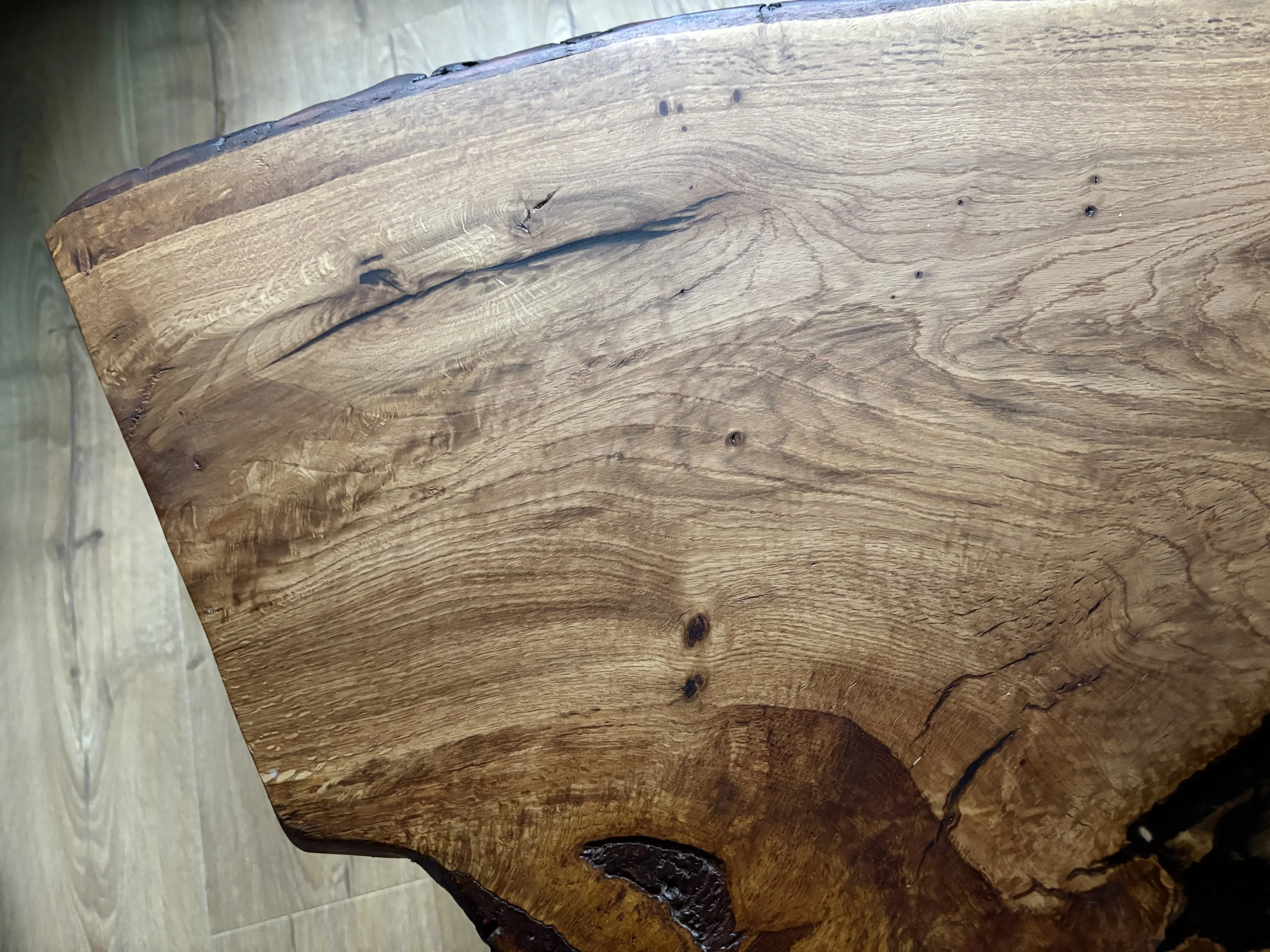 live edge coffee table