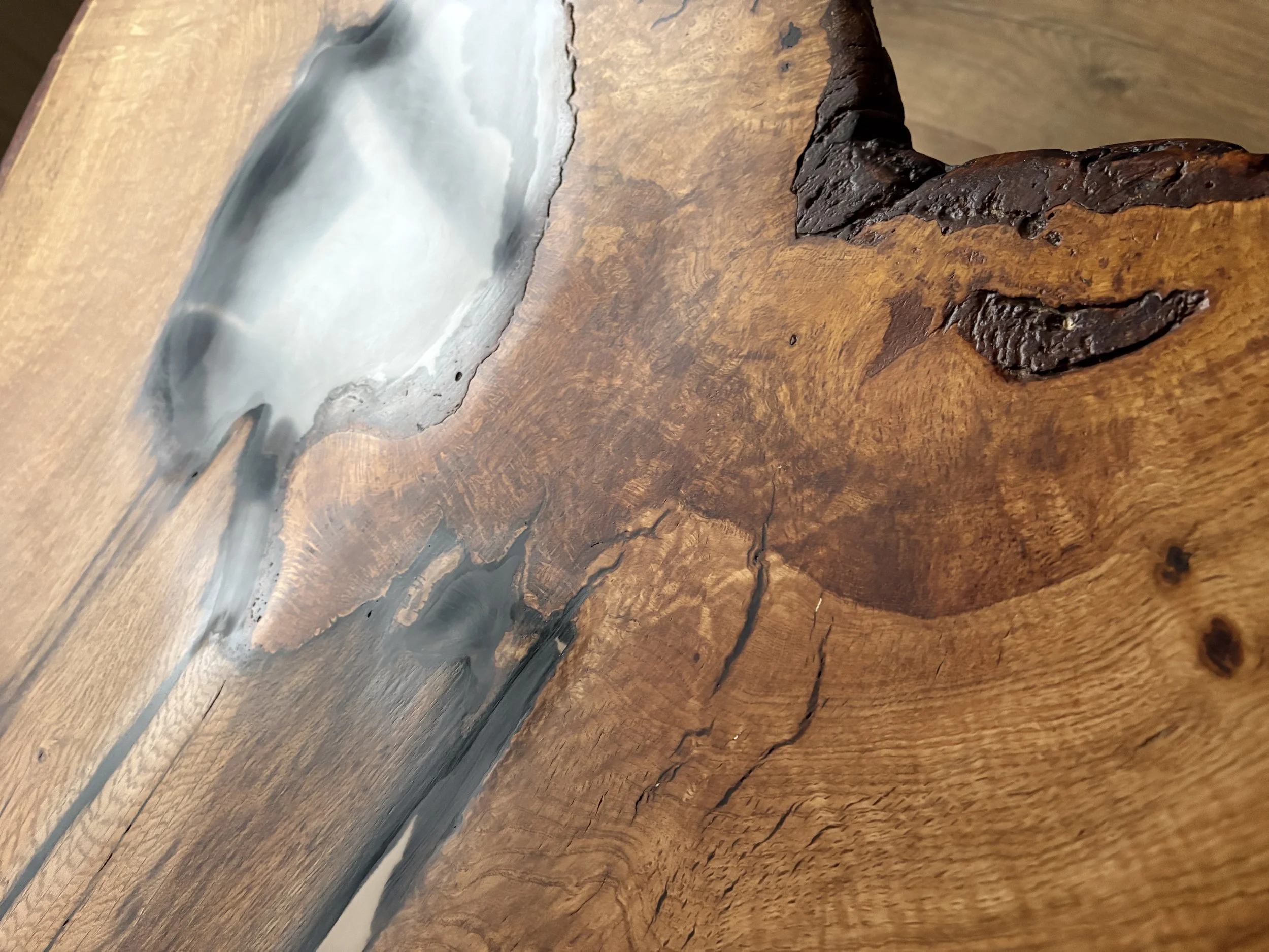 waney edge oak river table