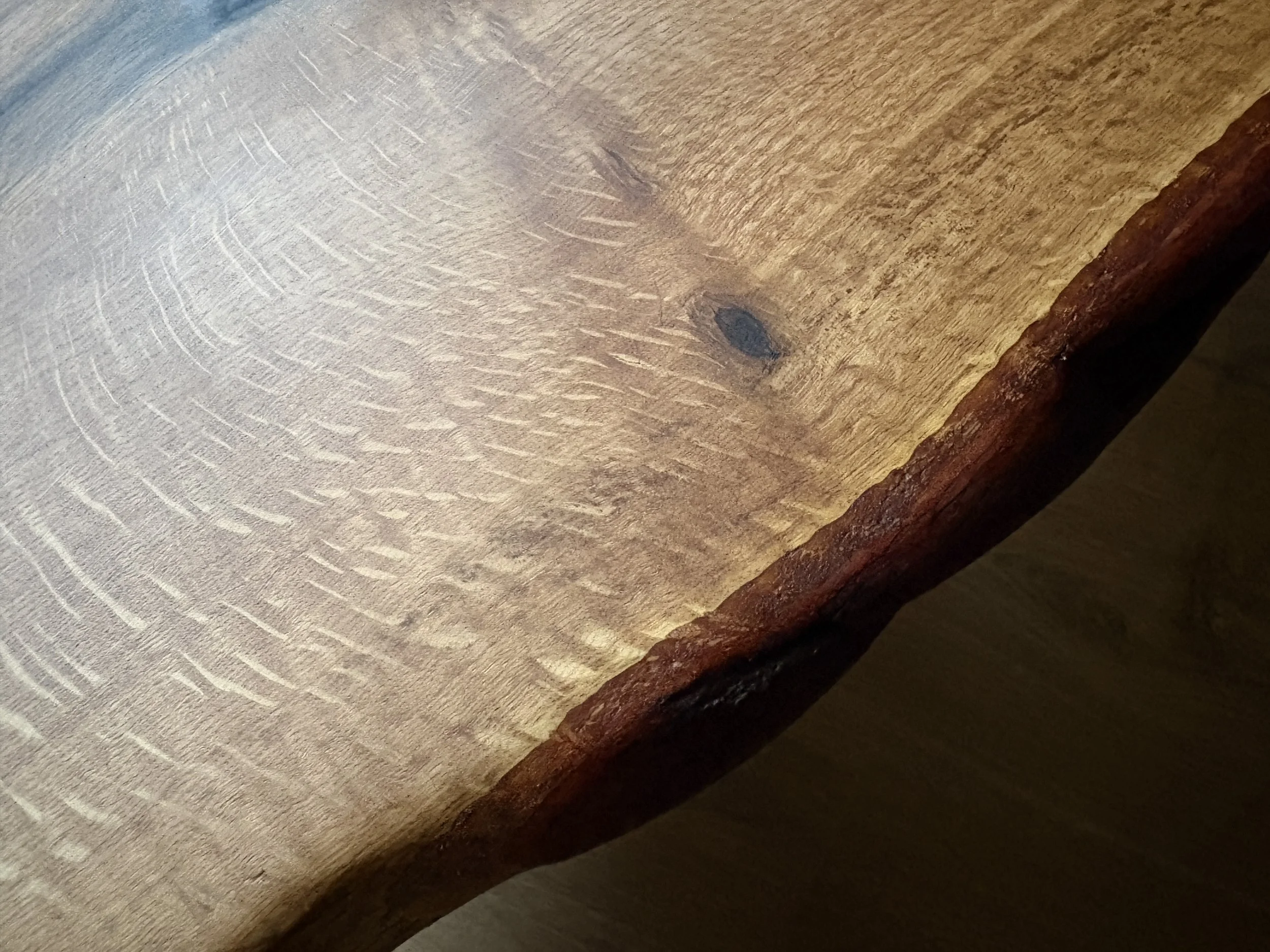 Live edge oak table