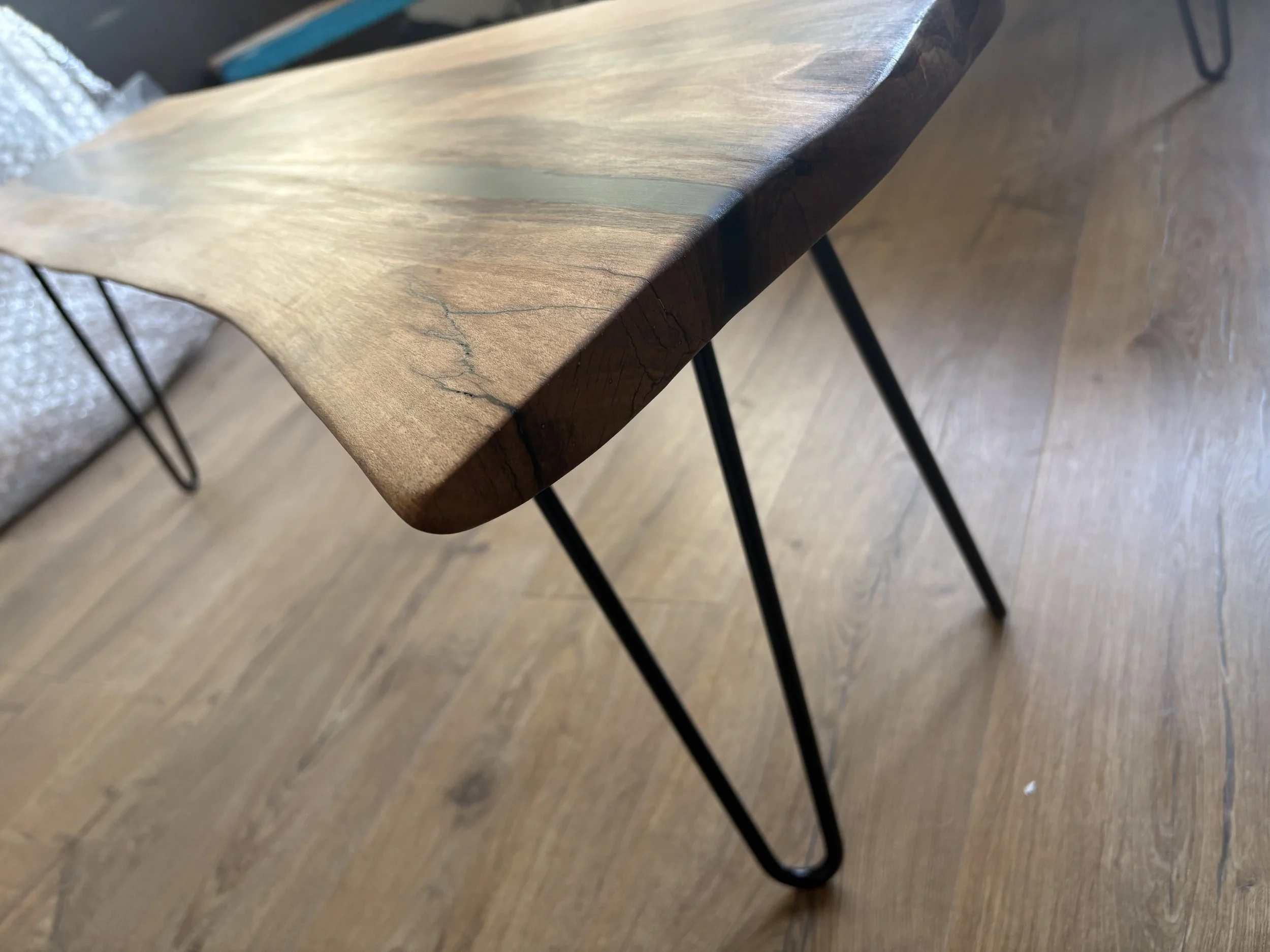 Walnut live edge coffee table