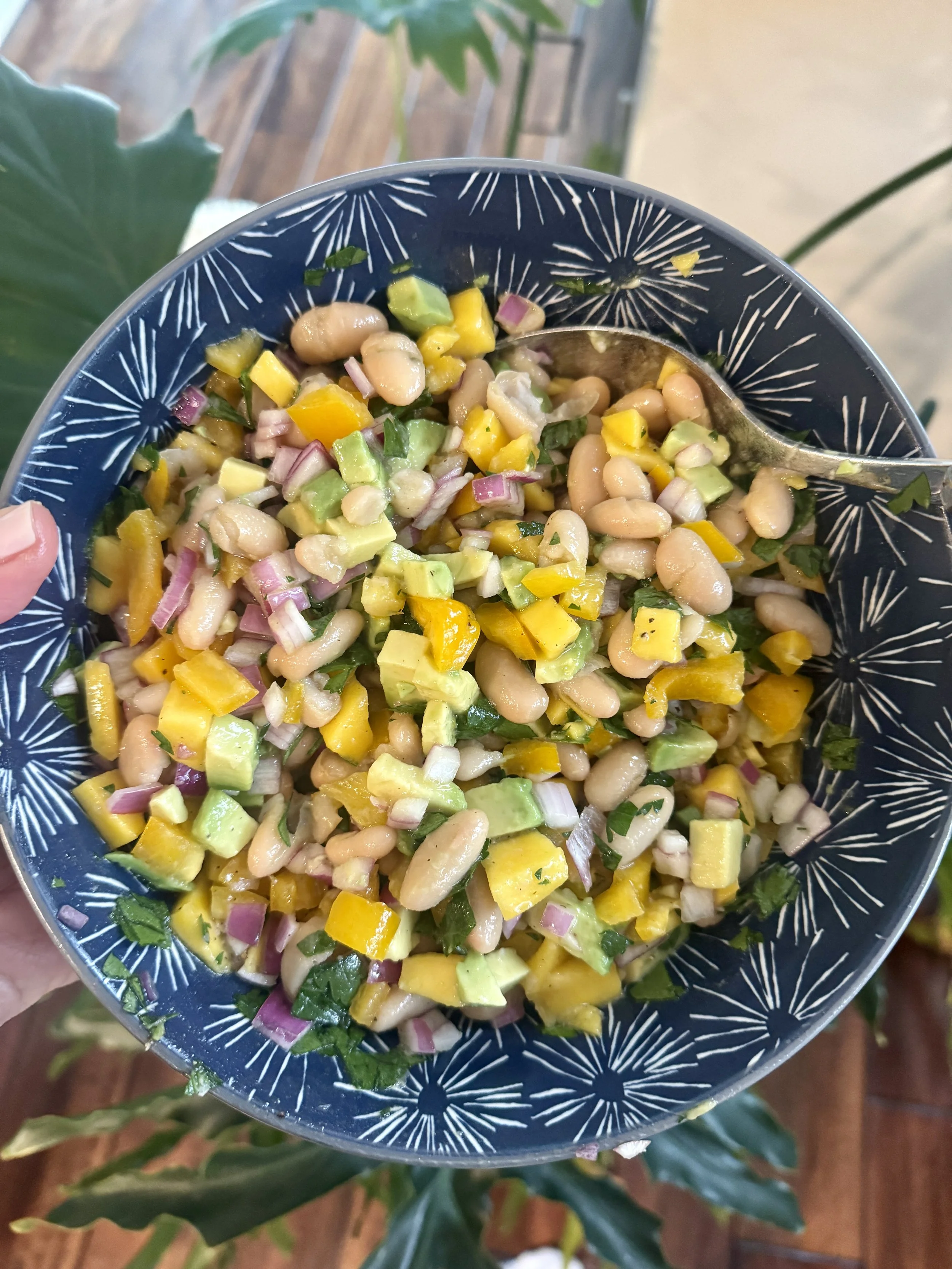 White Bean, Avocado, and Mango Salad