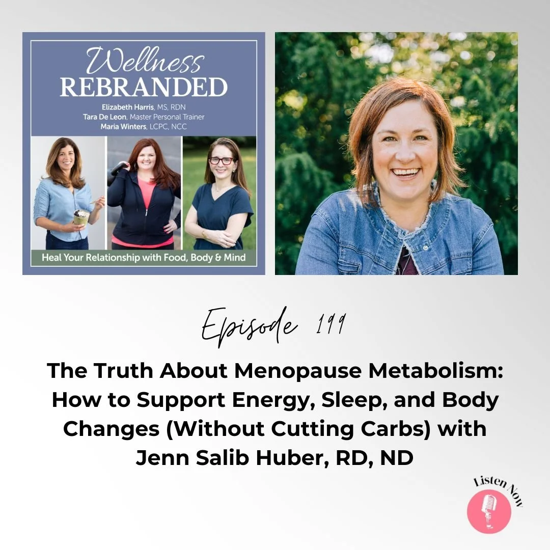 The Truth About Menopause Metabolism: How to Support Energy, Sleep, and Body Changes (Without Cutting Carbs) with Jenn Salib Huber, RD, ND