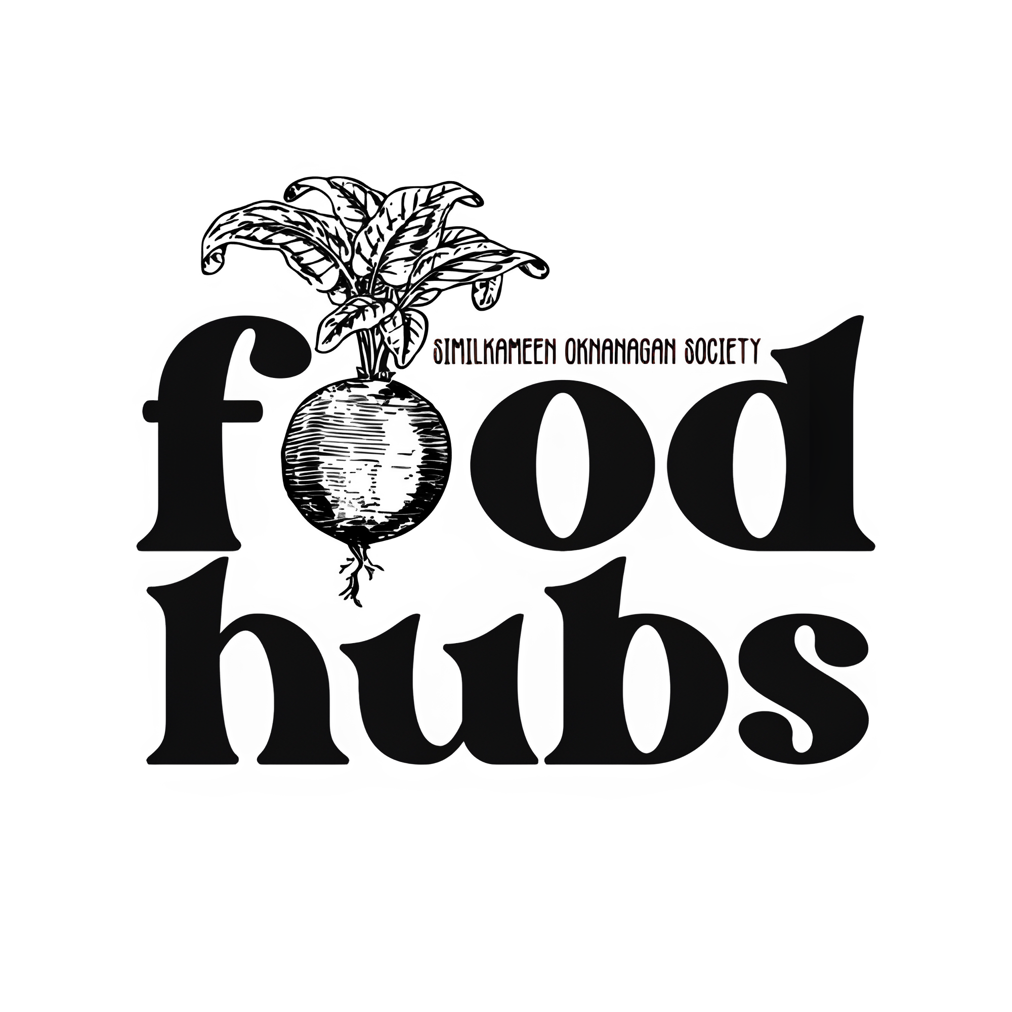 Hand-drawn logo for South Okanagan Similkameen Food Hub Society