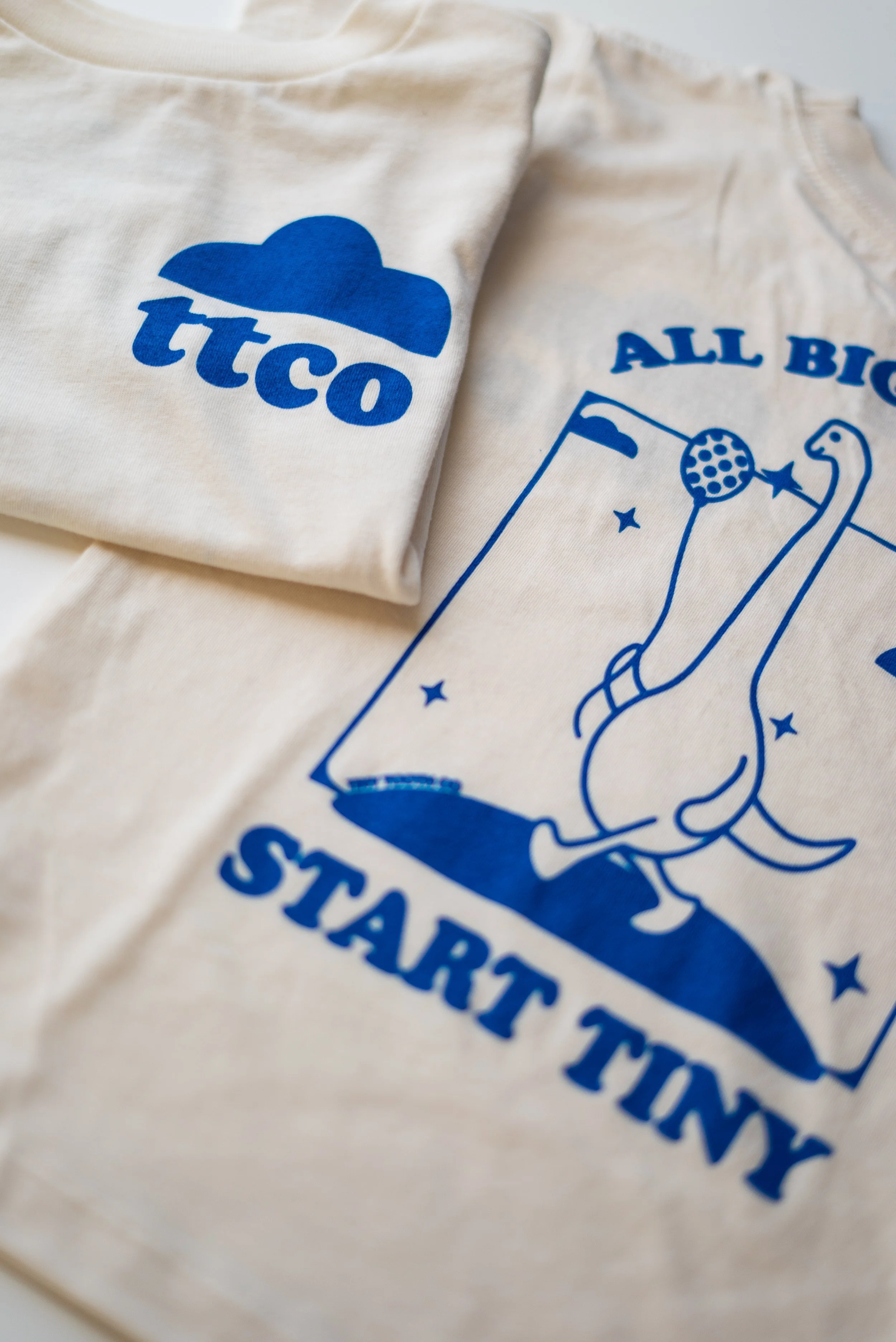 Beige Dino Tee - Tiny Tooth Co.