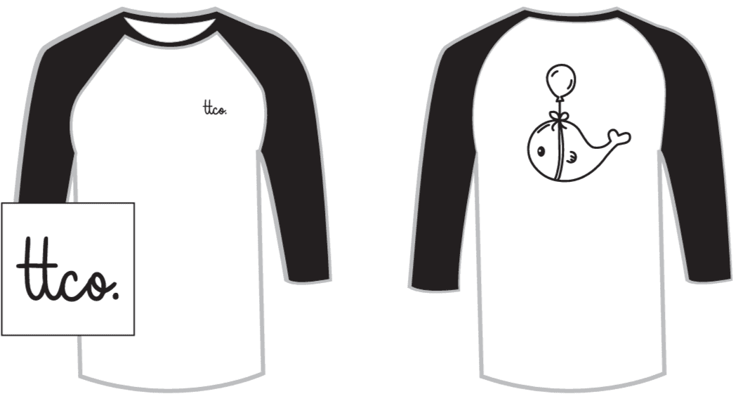 TTCO White Baseball Classic Tee