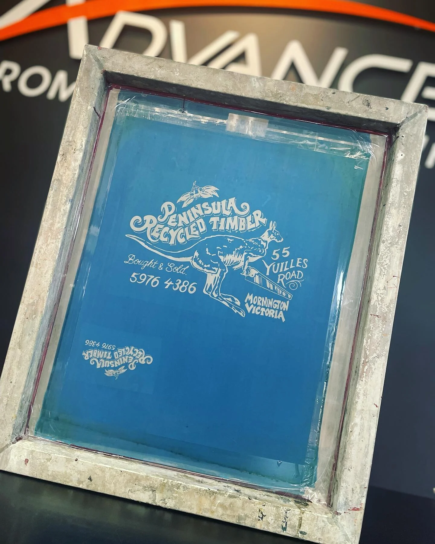 New designs for @peninsularecycledtimber .  #ascolour #screenprinting #morningtonpeninsula #local #workwear #teeshirts #printdesign