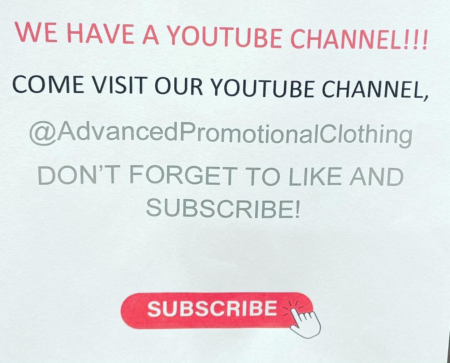 We now have a YouTube channel, check it out!! @youtube @advanced_promotional_clothing @djiglobal