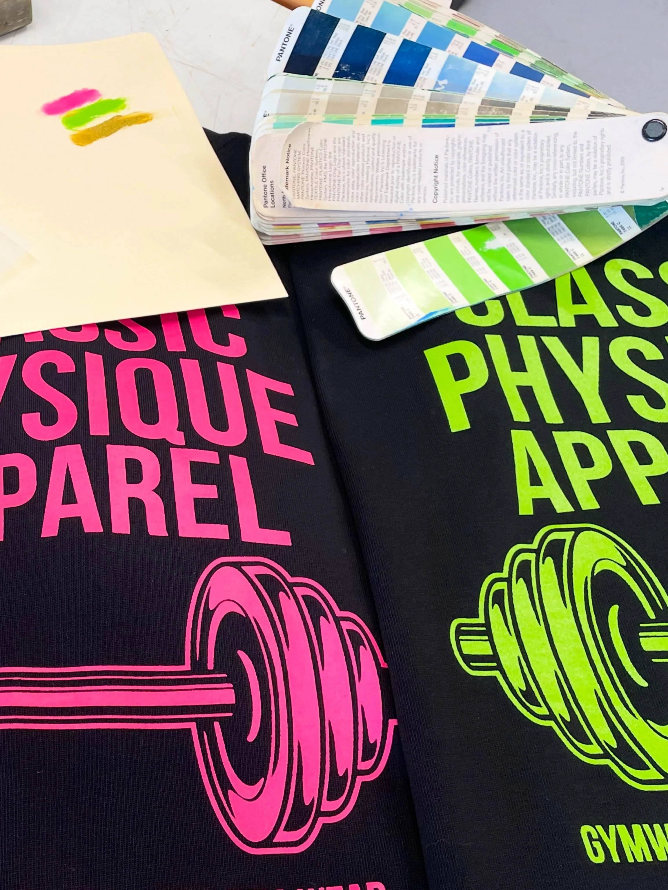 Friday arvo fluoro prints. Feels like the 80s all over. Hope this brightens your day. #localscreenprinter #dromana #uniforms #apparel #merchmaker