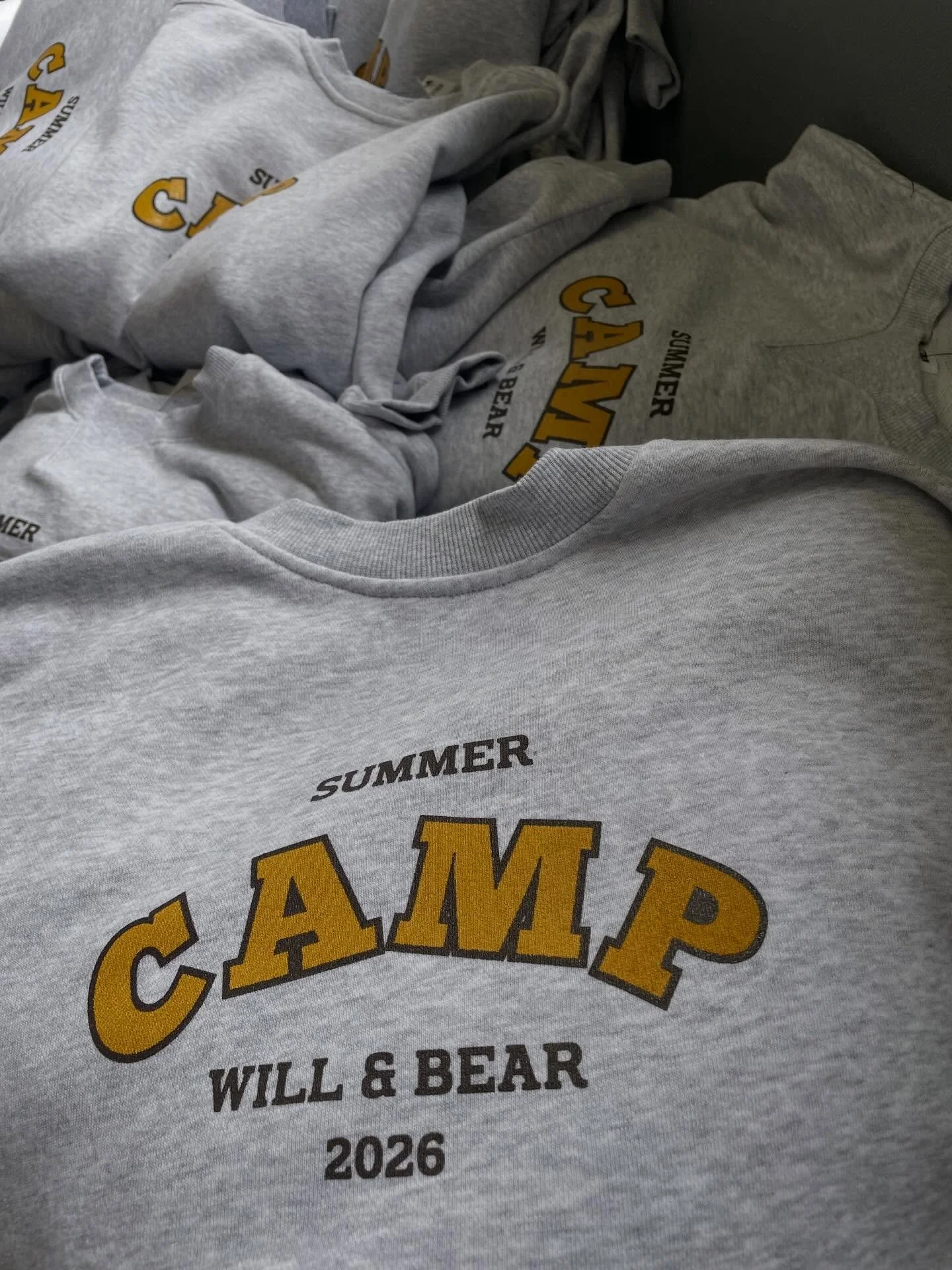 Camp Crews for Will and Bear Summer Camp. Always a pleasure to print for these guys. #willandbear #summercamp #headwear #screenprinter