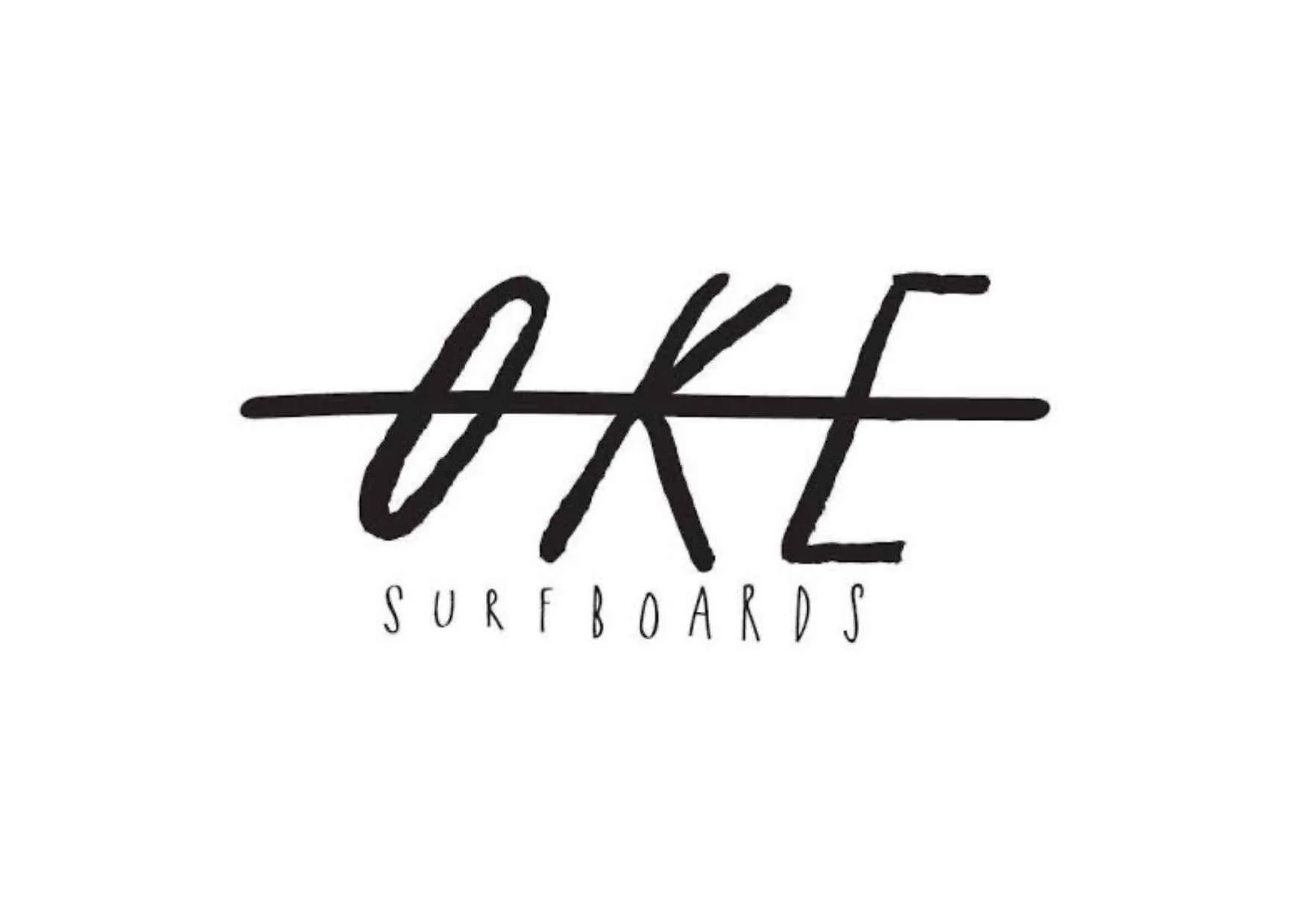 Stylized black and white logo with the words 'AKZ Surfboards'.