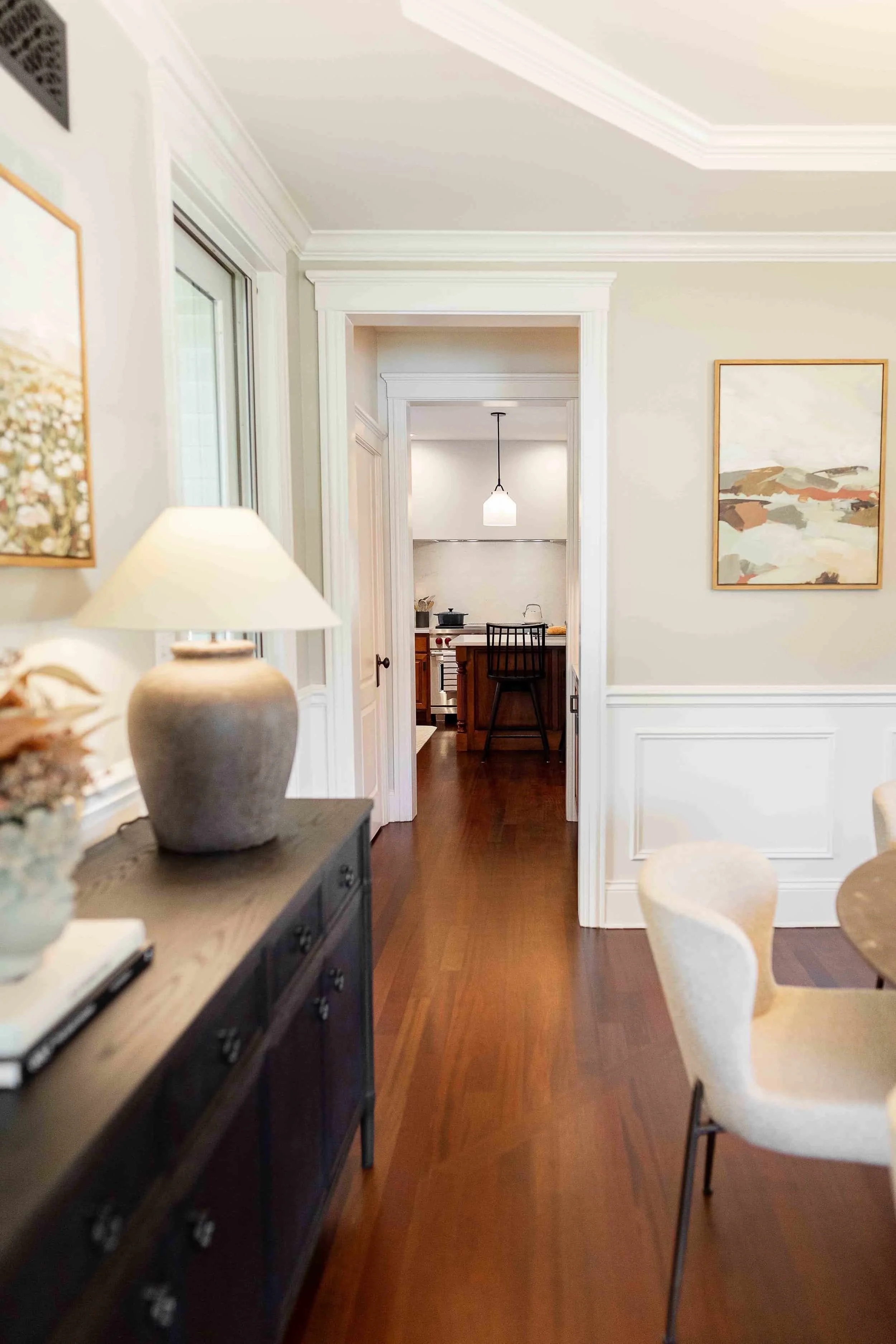 Restoration Hardware sideboard in dark oak finish