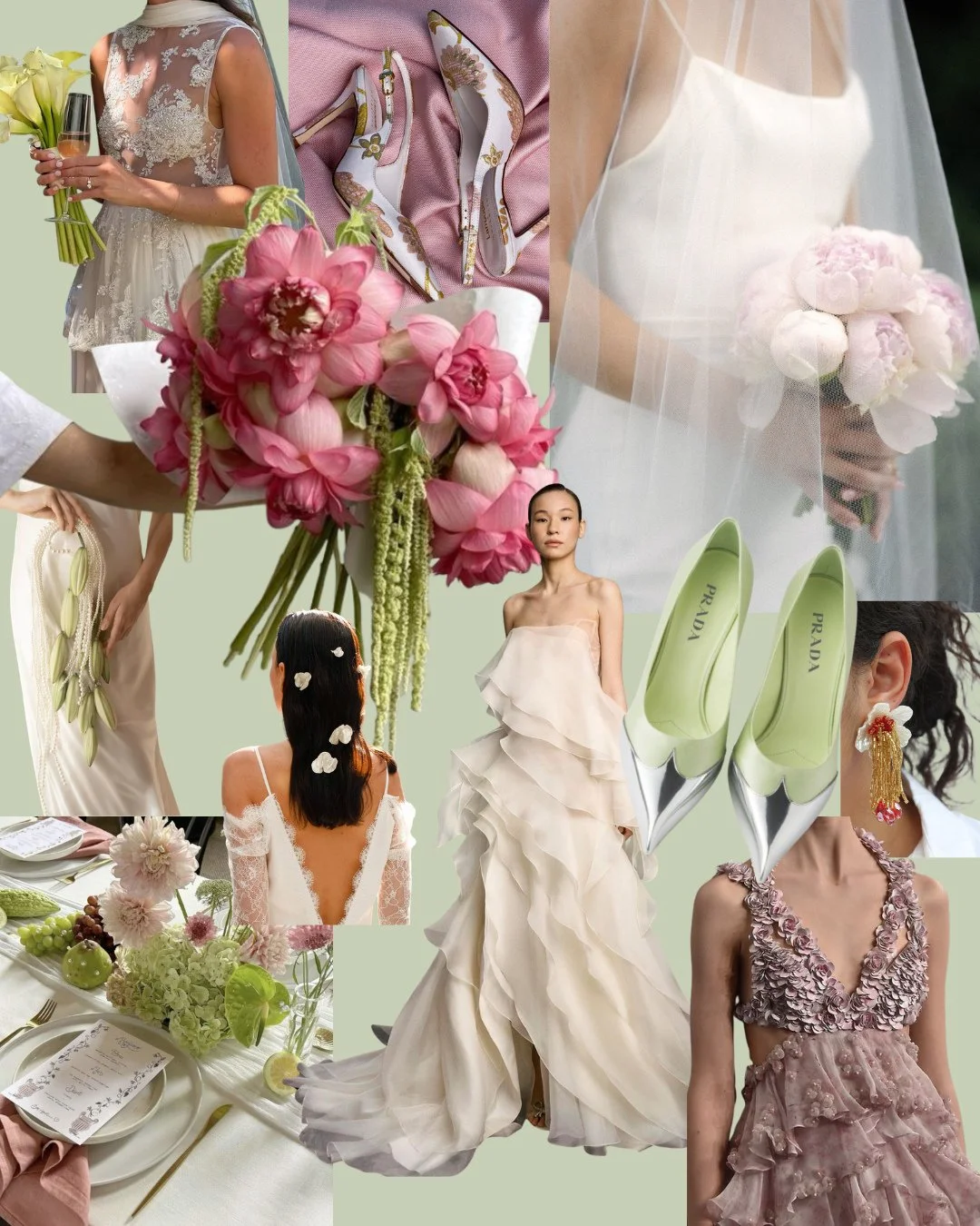 Florals? For spring? Groundbreaking.⁠
⁠
Here are some fresh, elevated approaches to incorporating florals and pastels into your spring bridal vision 💐 Want more or direct links to shop, check out the SWS Substack 〰️ link in bio