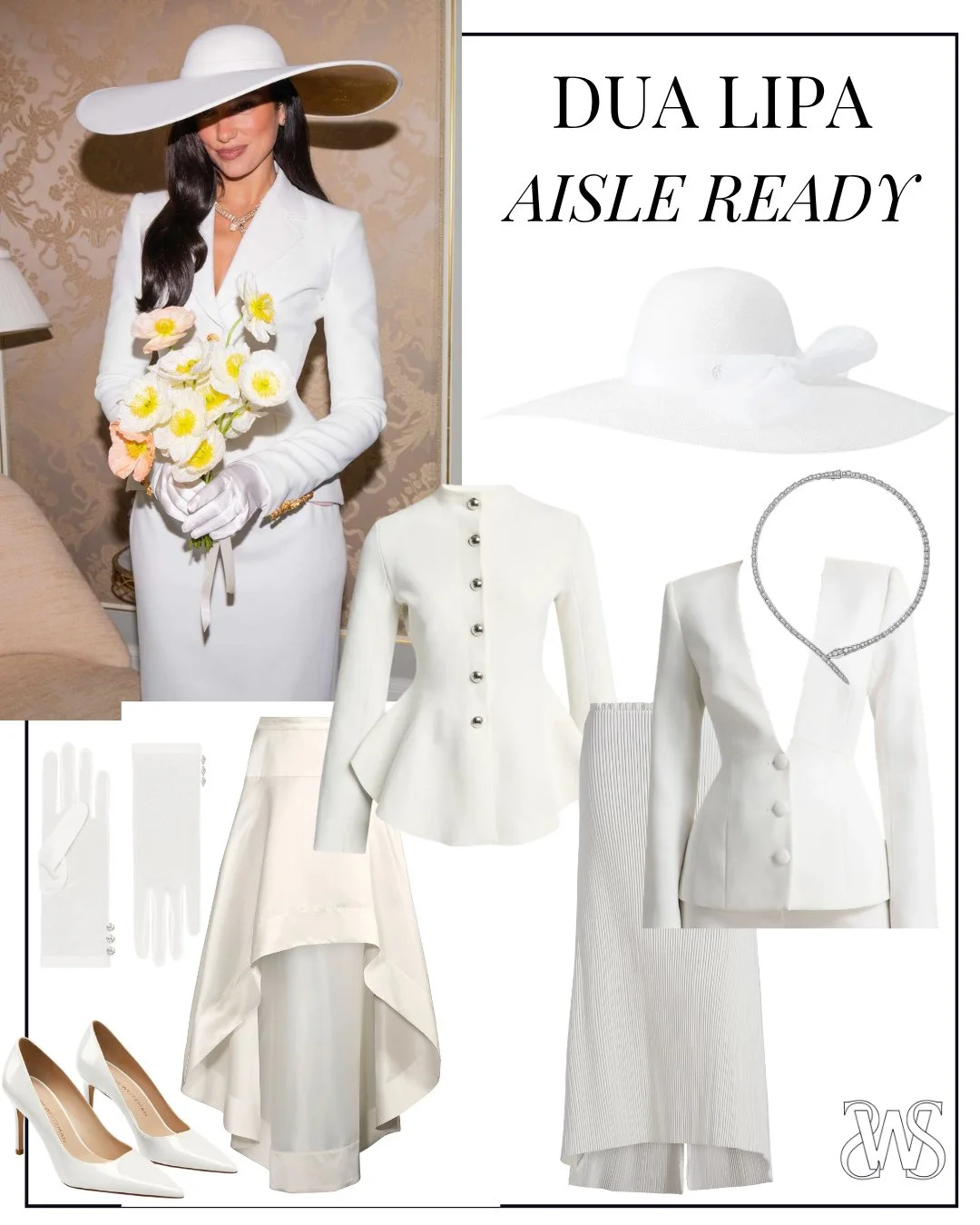 For the brides whose Pinterest boards are currently 90% Dua Lipa 💍✨⁠
⁠
Inspired by Dua Lipa's iconic London courthouse bridal moment, we've rounded up chic, structured blazers and effortlessly timeless pieces for the bride who wants to keep it simpl