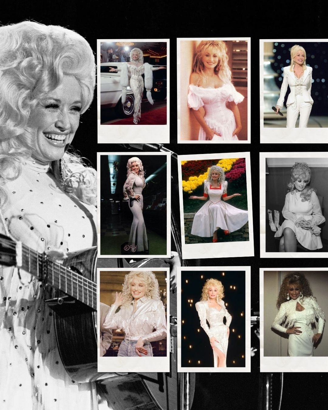 Dolly 🤍✨ ⁠
⁠
Forever a fashion icon 🫶 From soft, romantic silhouettes to her signature sparkle and glamour, we&rsquo;re looking back at some of our favorite Dolly looks in white. A reminder that Dolly and her iconic style are eternal 🪽✨