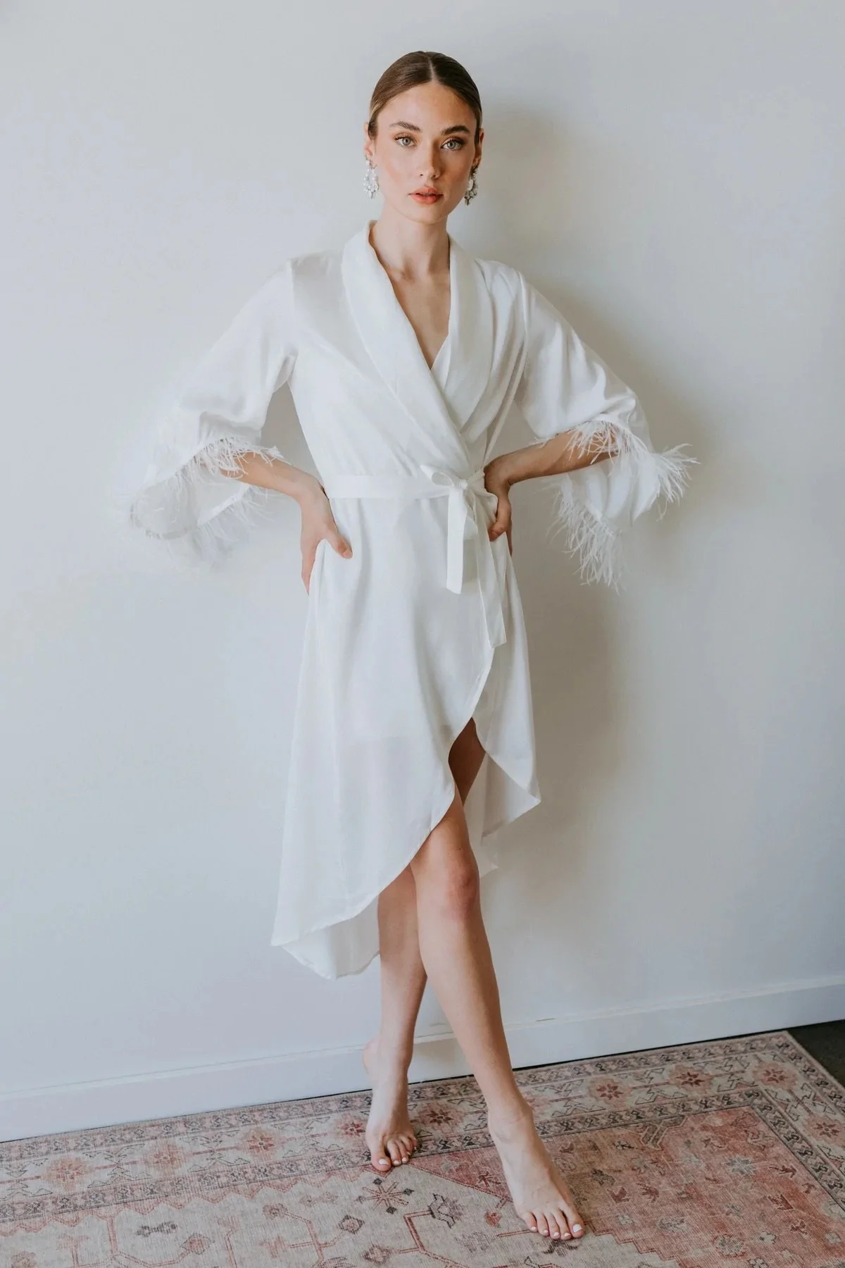 Untamed Petals Ellis Feather Robe