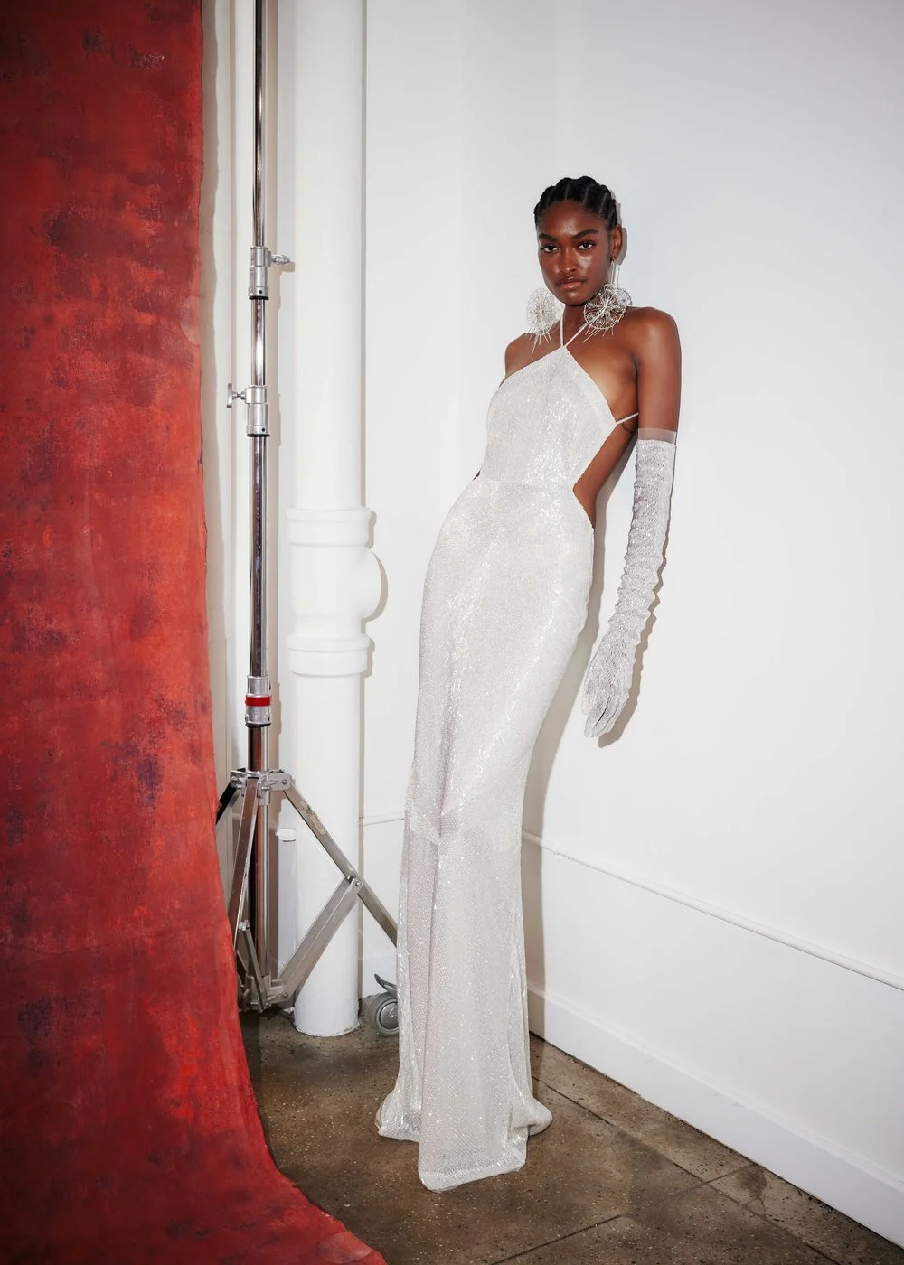 Cucculelli Shaheen Deco Serpent Crystals Dress