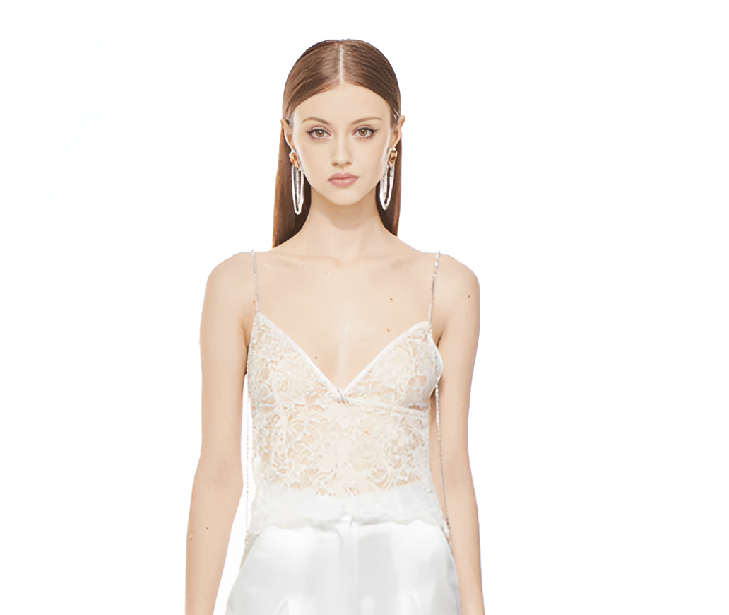 Nana Jacqueline Bianca Lace Top