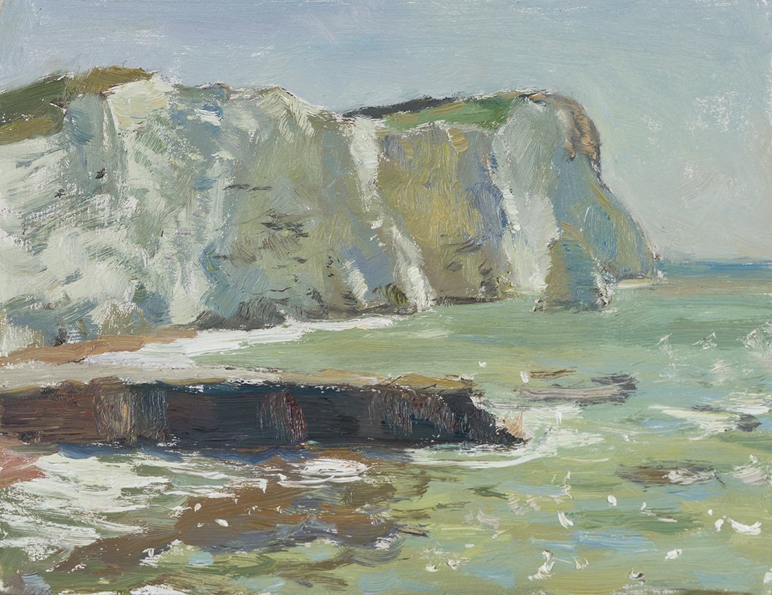 Splash Point September Morning 5 - Oil on Board 7 x 9"  