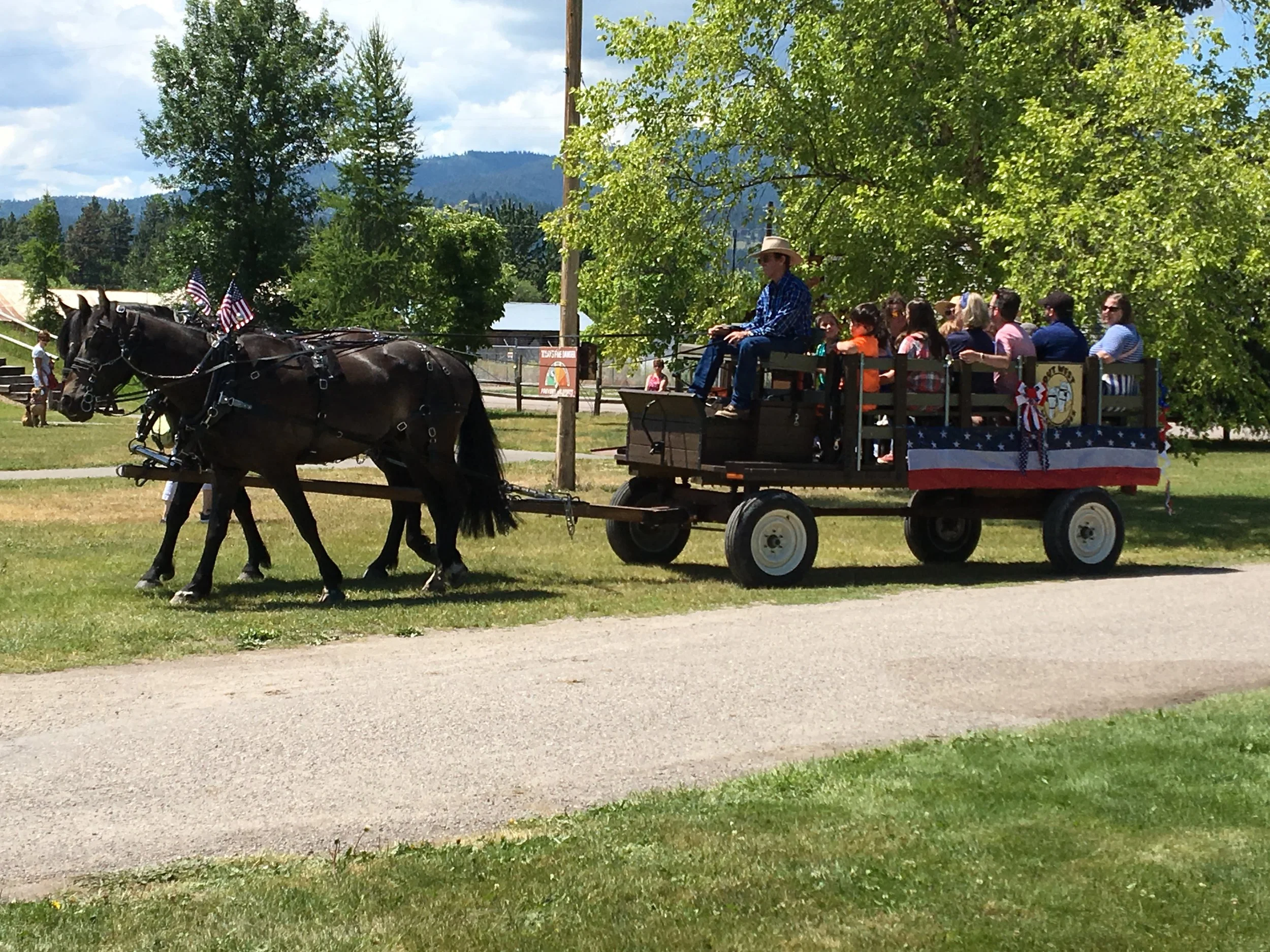 4th of July Wagon Rides at Ft. Missoula