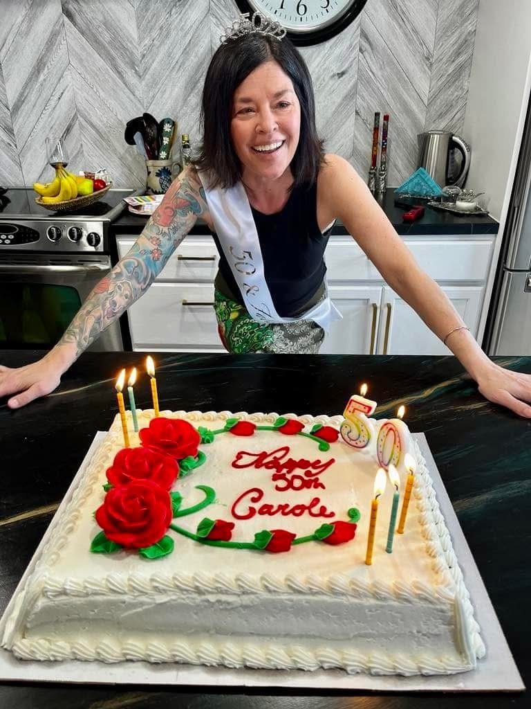 "My 50th Birthday" by Carole Wright