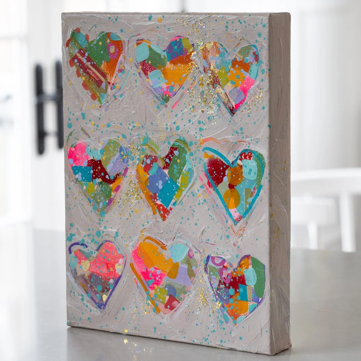 More Love No. 4 - Original Acrylic Mixed Media Painting